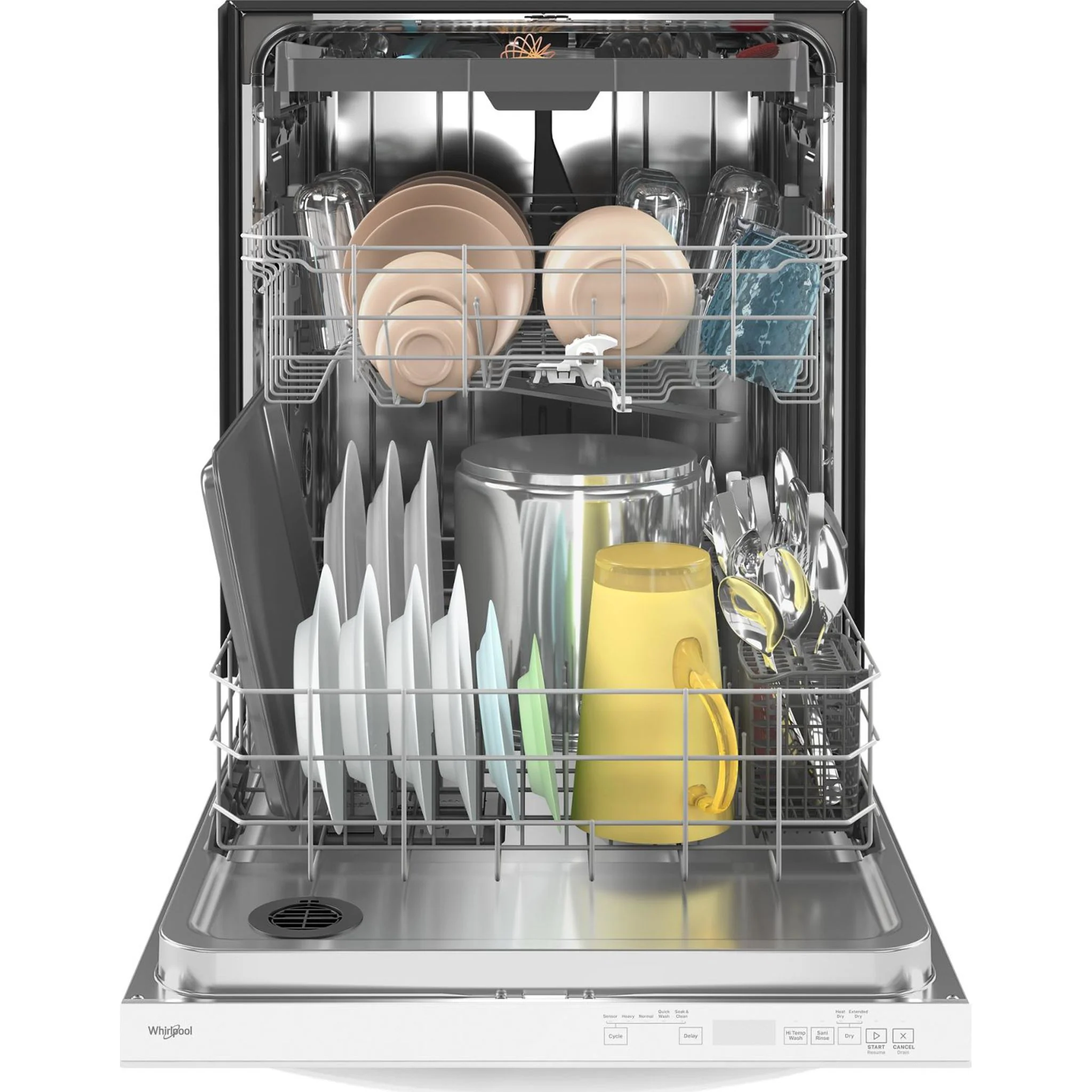 Whirlpool 24-Inch Dishwasher with AI Intelligent Wash - 47 dBA -White (WDT750SAKW) - Image 3
