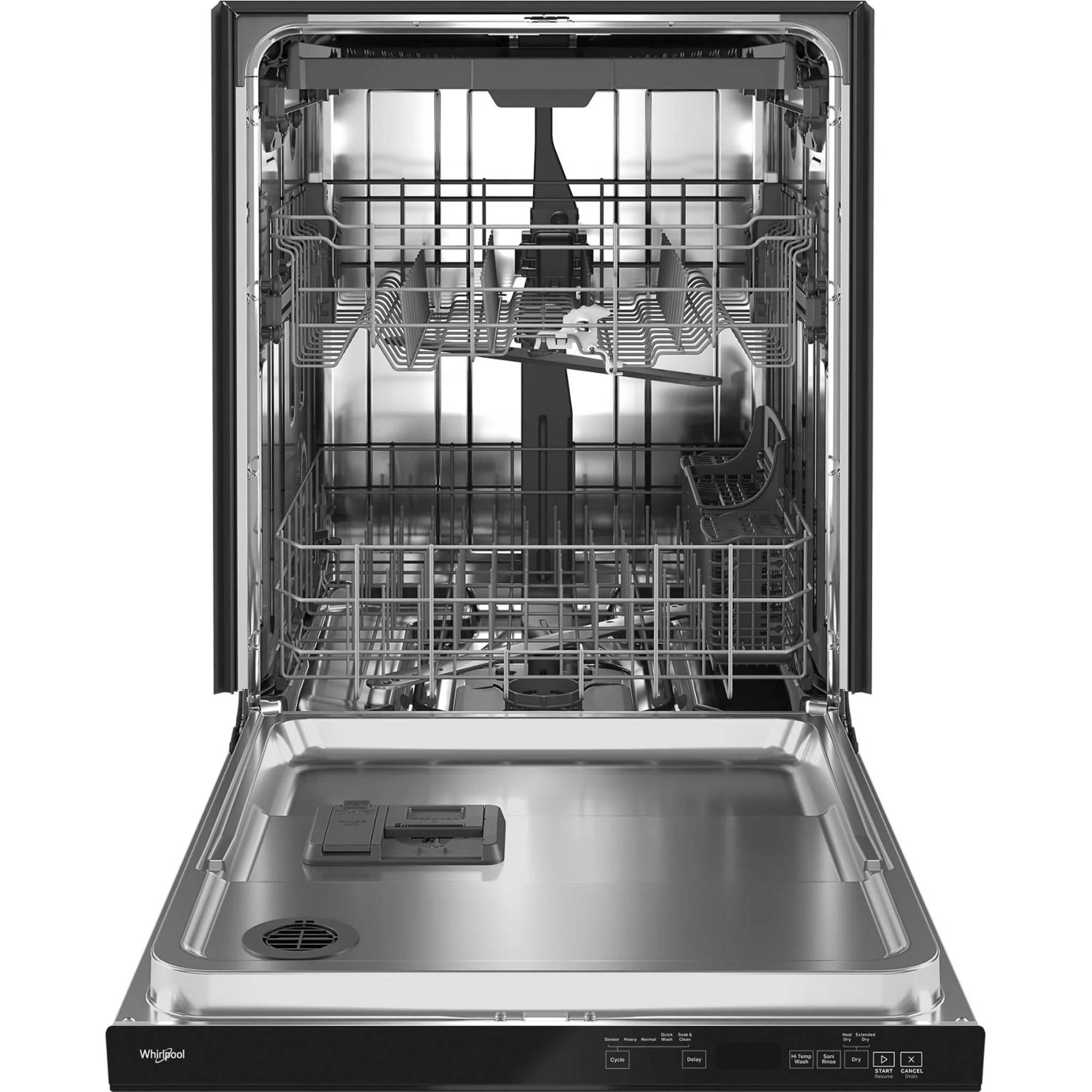 Whirlpool 24-Inch Stainless Steel Dishwasher with AI Intelligent Wash - 47 dBA -Black (WDTA50SAKB) - Image 2