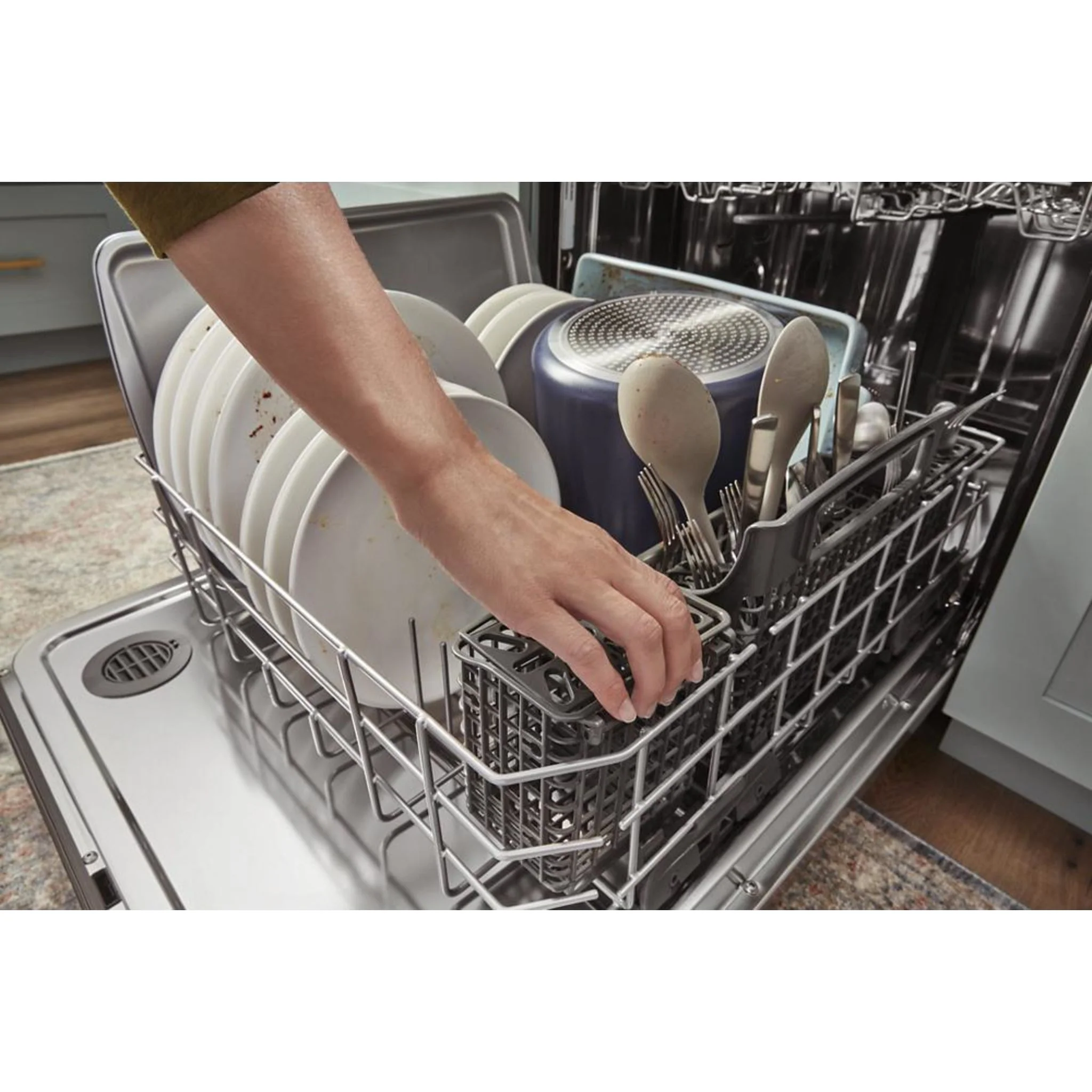 Whirlpool 24-Inch Stainless Steel Dishwasher with AI Intelligent Wash - 47 dBA -White (WDTA50SAKW) - Image 14
