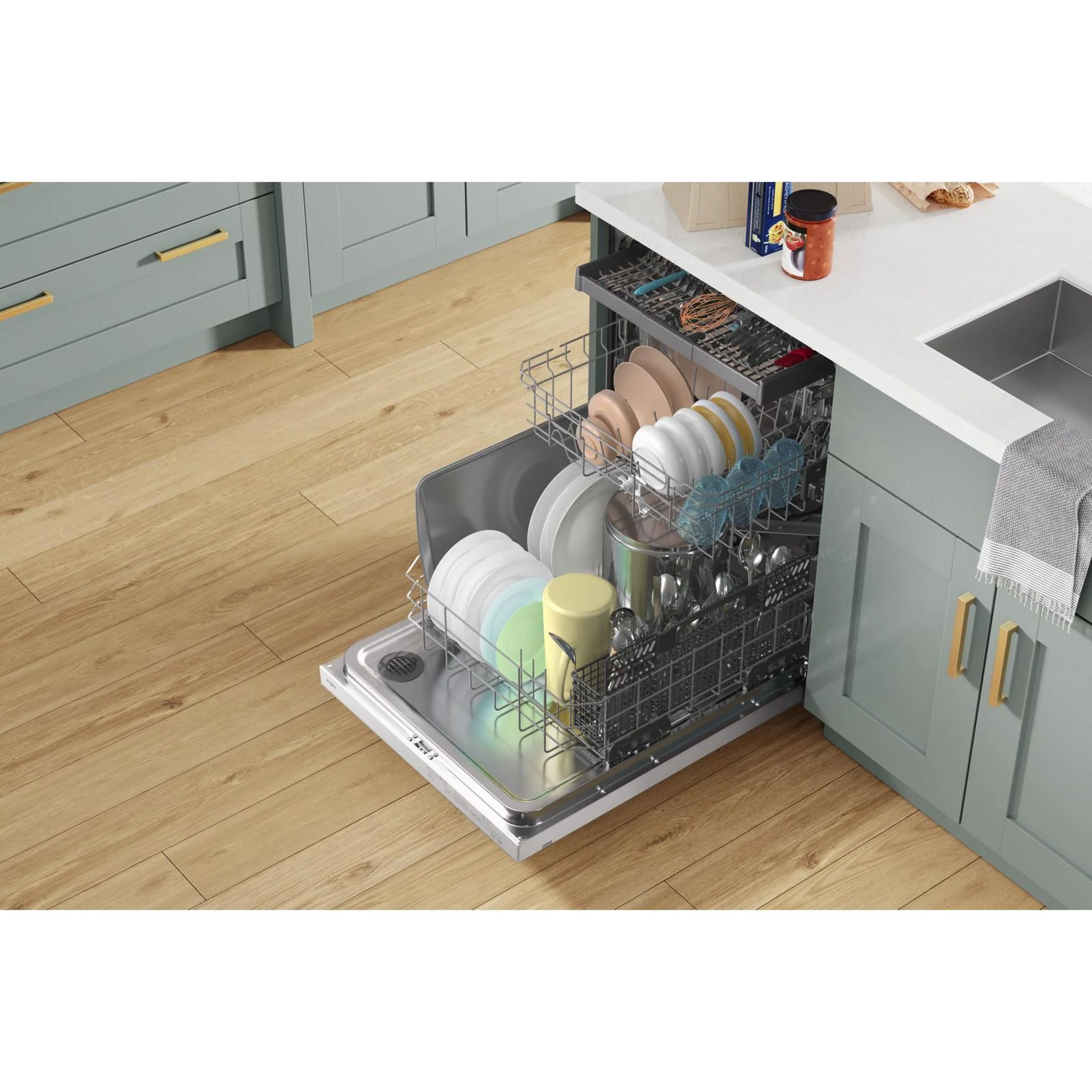 Whirlpool 24-Inch Stainless Steel Dishwasher with AI Intelligent Wash - 47 dBA -White (WDTA50SAKW) - Image 19