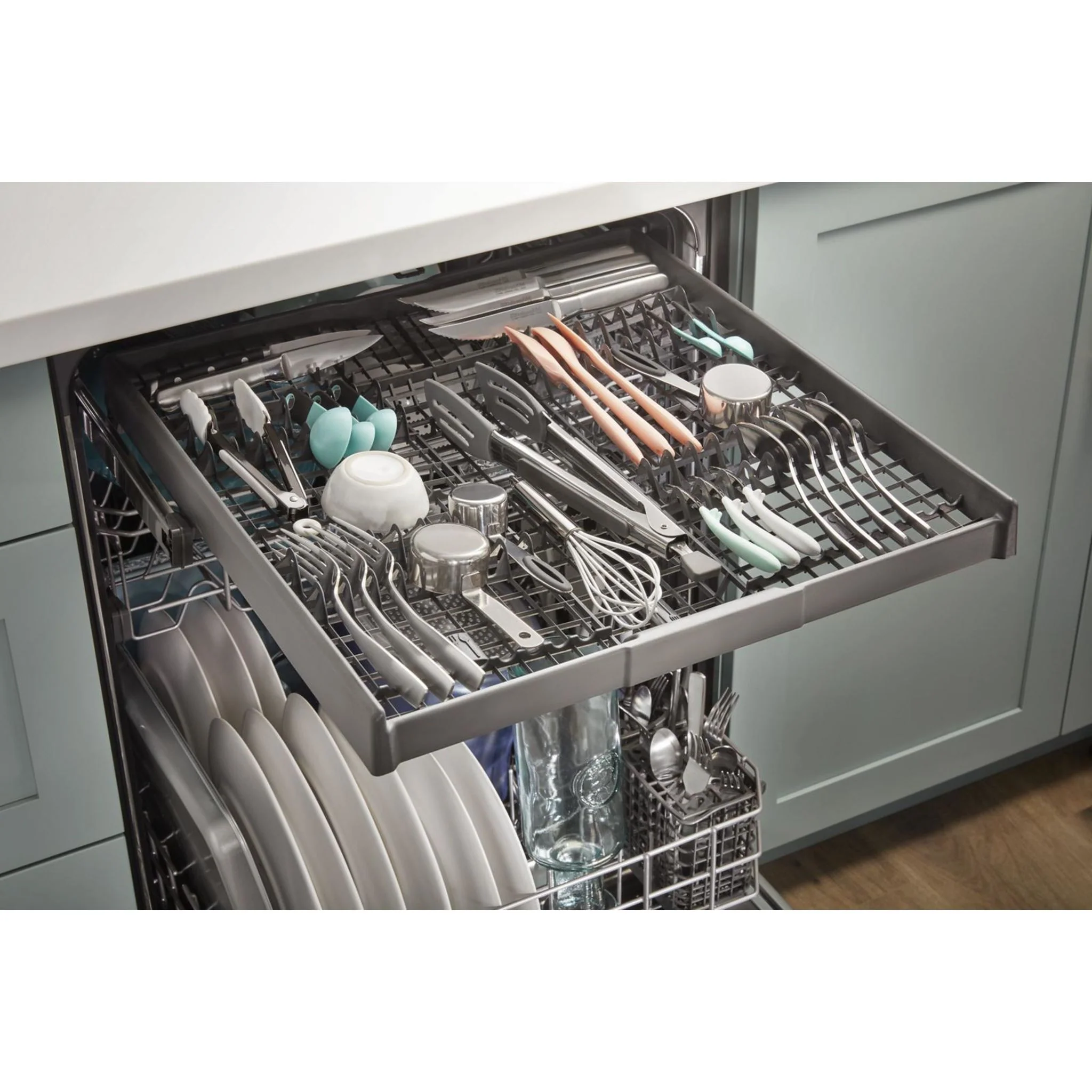 Whirlpool 24-Inch Stainless Steel Dishwasher with AI Intelligent Wash - 47 dBA -White (WDTA50SAKW) - Image 37