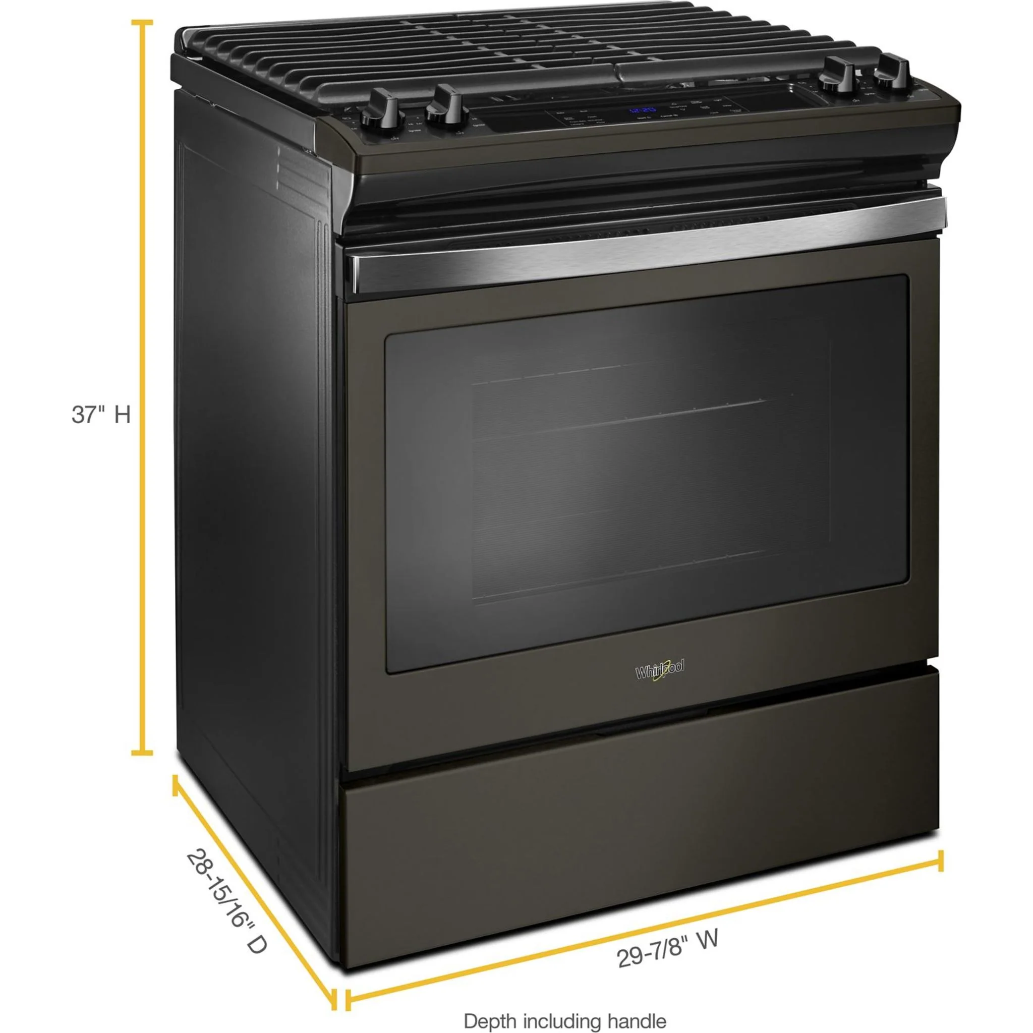 Whirlpool 5.0 cu. ft. Front Control Gas Range with Cast-Iron Grates (WEG515S0FV) - Image 27