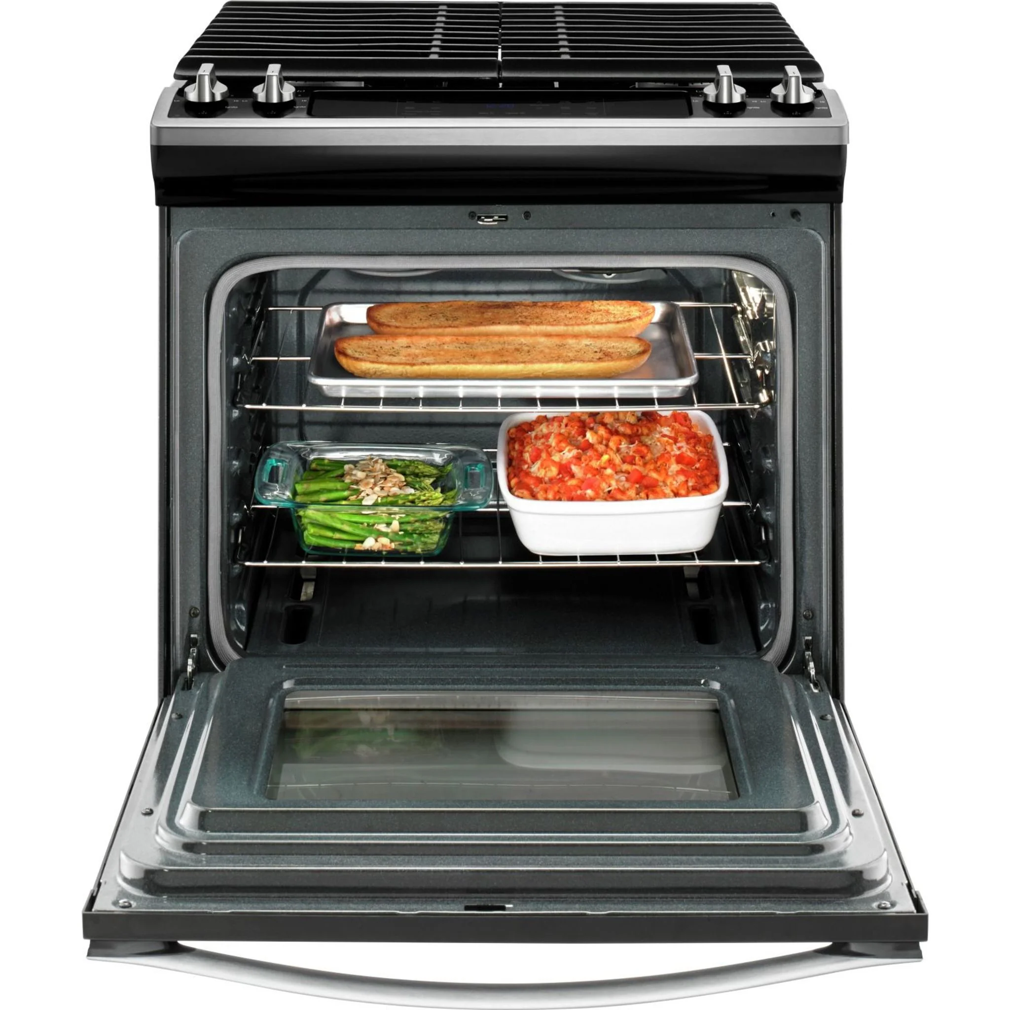 Whirlpool 5.0 cu. ft. Front Control Gas Range with Cast-Iron Grates (WEG515S0FV) - Image 3
