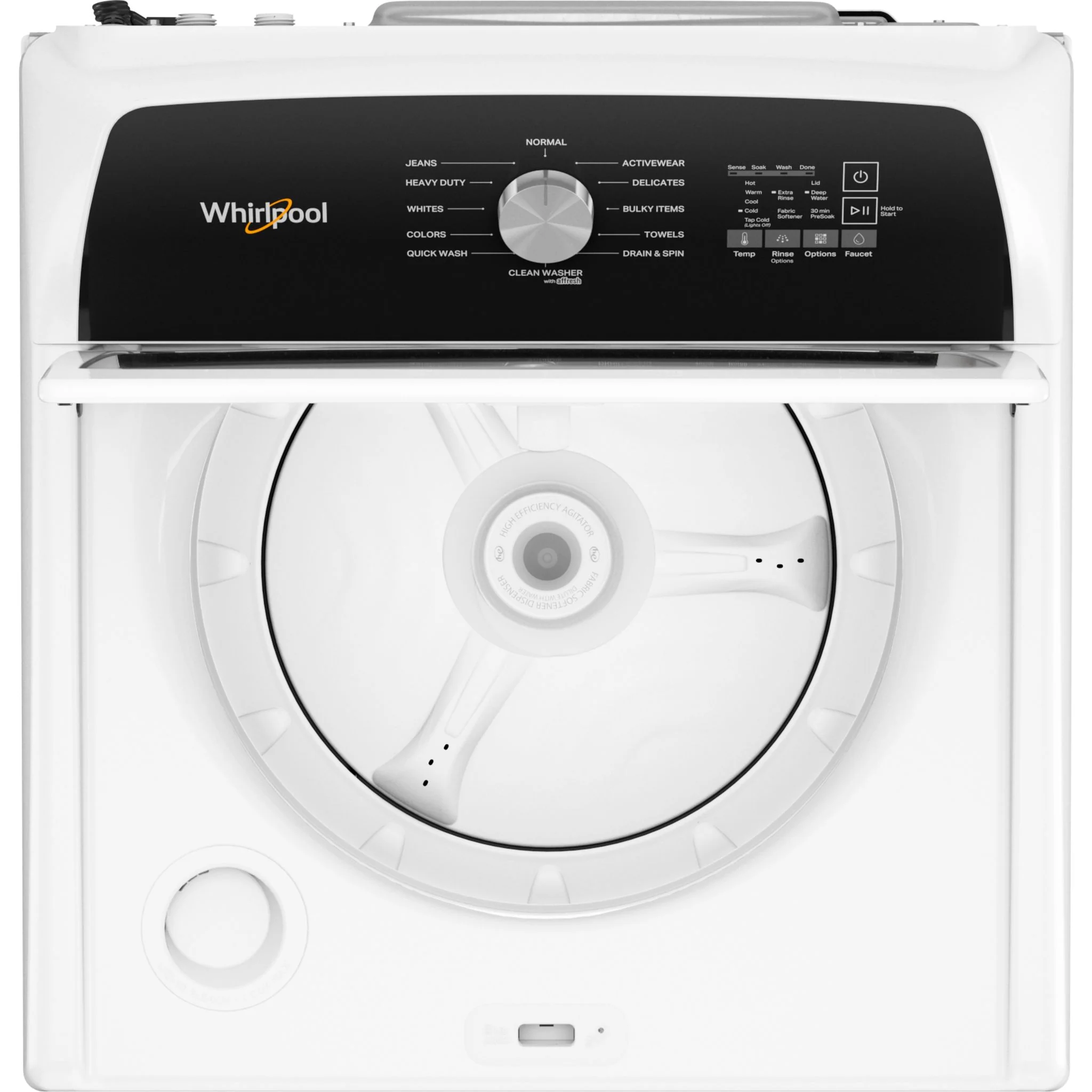 Whirlpool 5.2 Cu. Ft. IEC Top Load Agitator Washer with Built-In Faucet -White (WTW5025SW) - Image 5