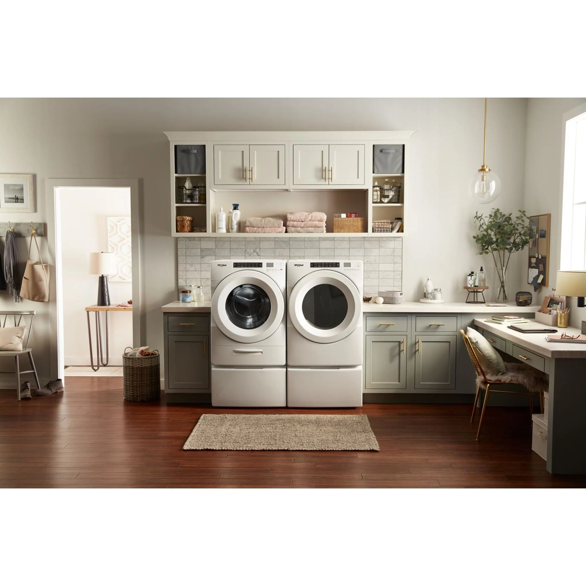 Whirlpool 5.2 cu. ft. I.E.C. Closet-Depth Front Load Washer with Load & Go Dispenser (WFW5620HW) - Image 10