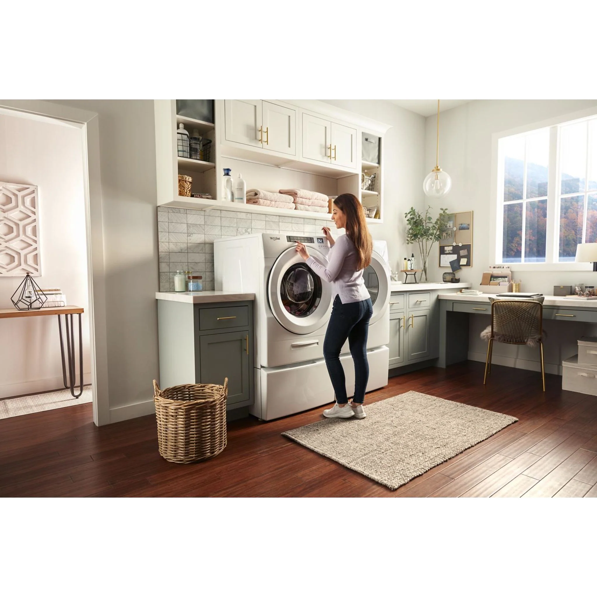 Whirlpool 5.2 cu. ft. I.E.C. Closet-Depth Front Load Washer with Load & Go Dispenser (WFW5620HW) - Image 12