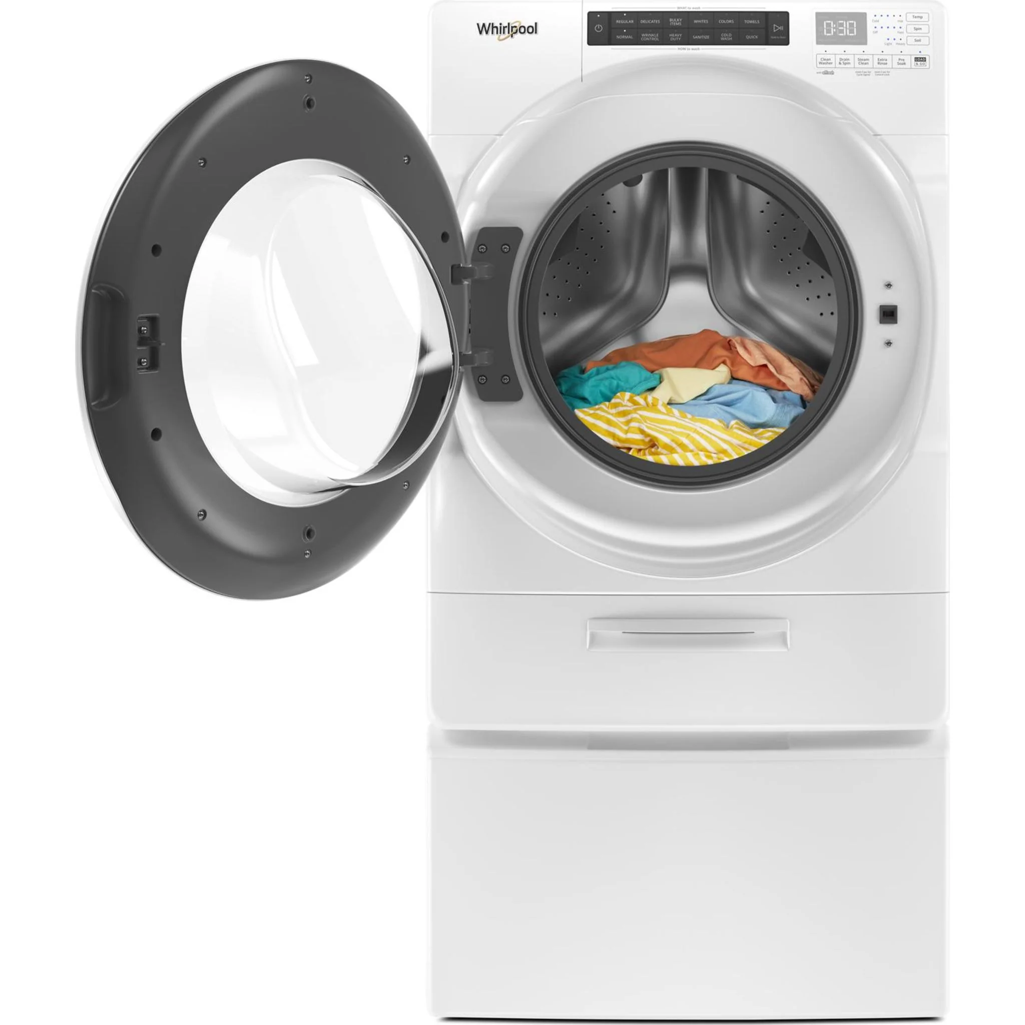 Whirlpool 5.2 cu. ft. I.E.C. Closet-Depth Front Load Washer with Load & Go Dispenser (WFW5620HW) - Image 4
