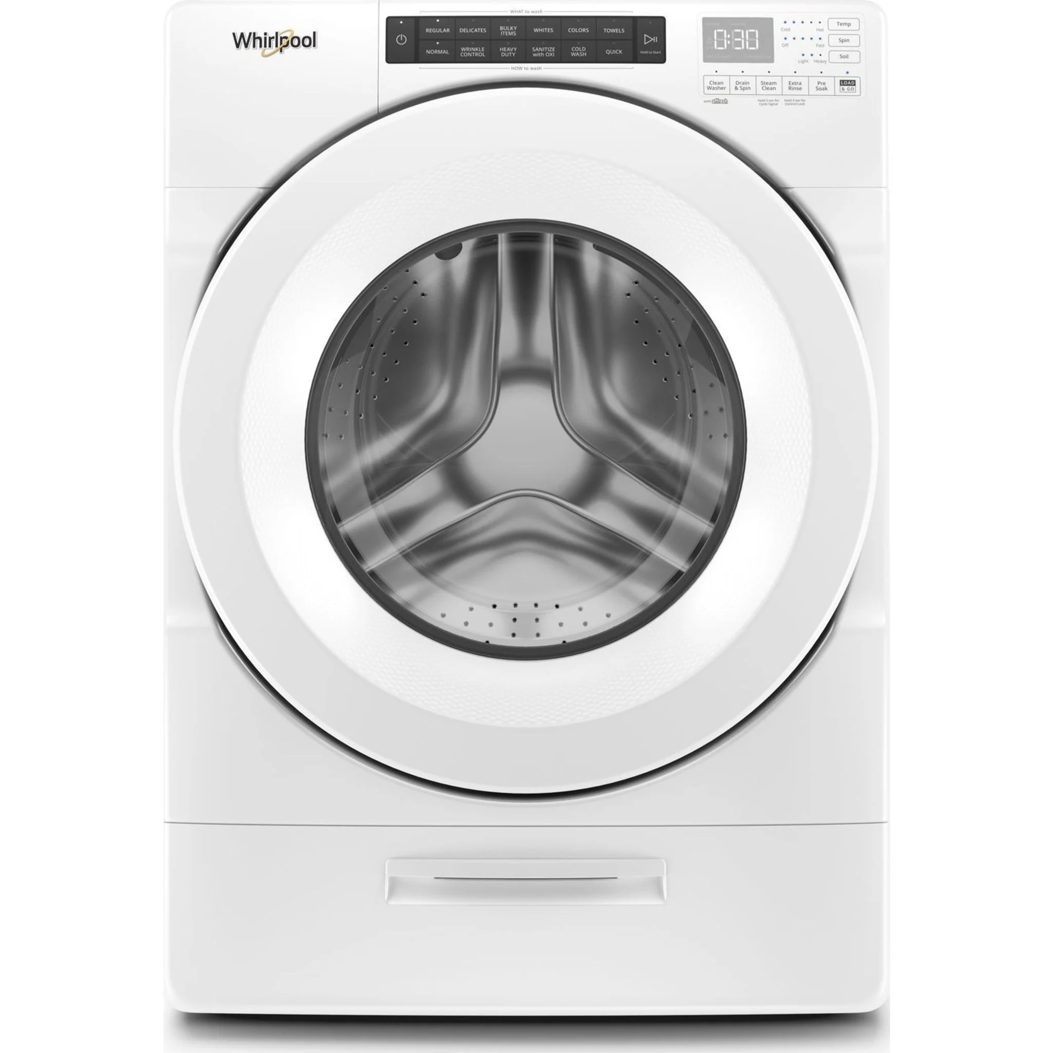Whirlpool 5.2 cu. ft. I.E.C. Closet-Depth Front Load Washer with Load & Go Dispenser (WFW5620HW) - Image 7