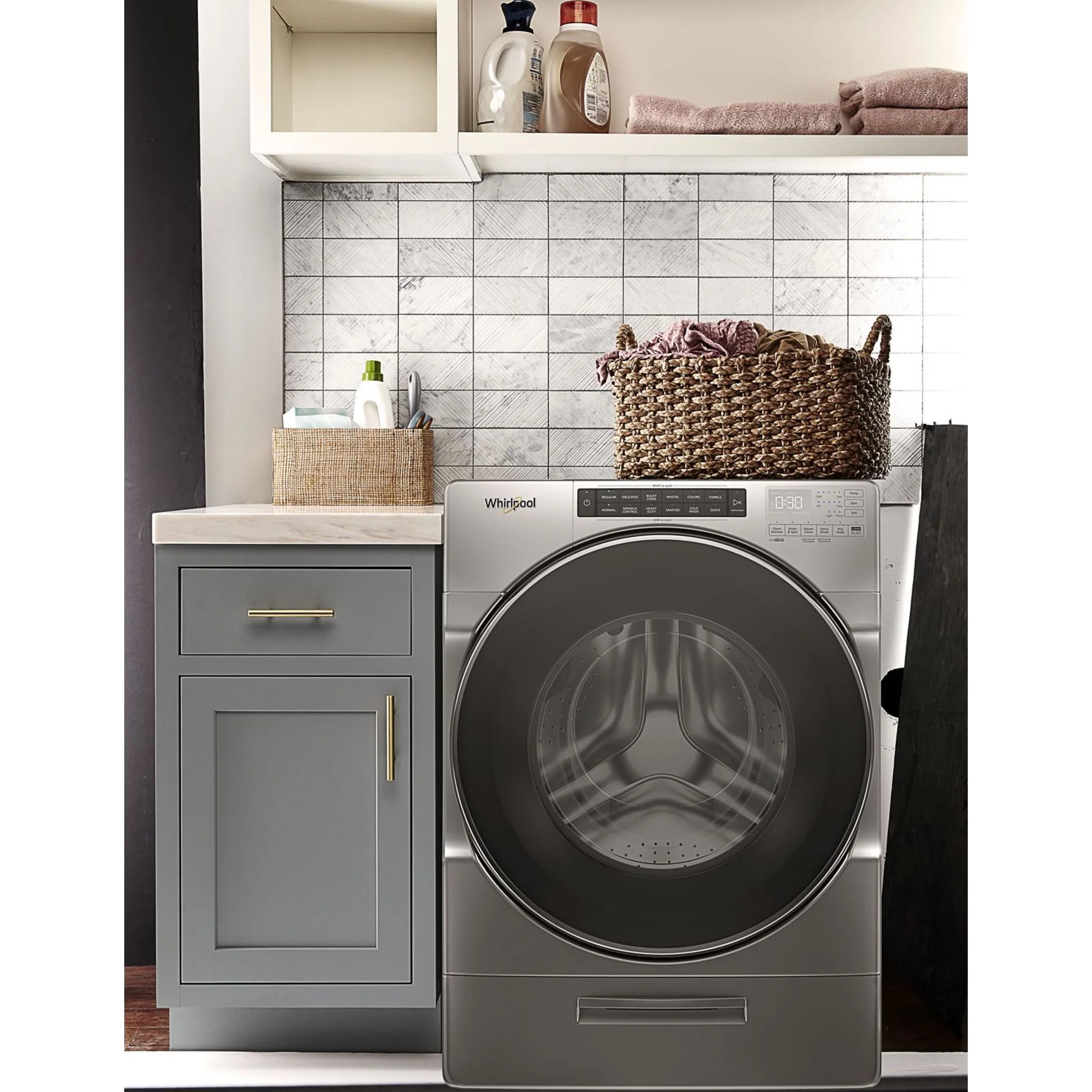 Whirlpool 5.2 cu. ft. I.E.C. Closet-Depth Front Load Washer with Load & Go XL Dispenser (WFW6620HC) - Image 21