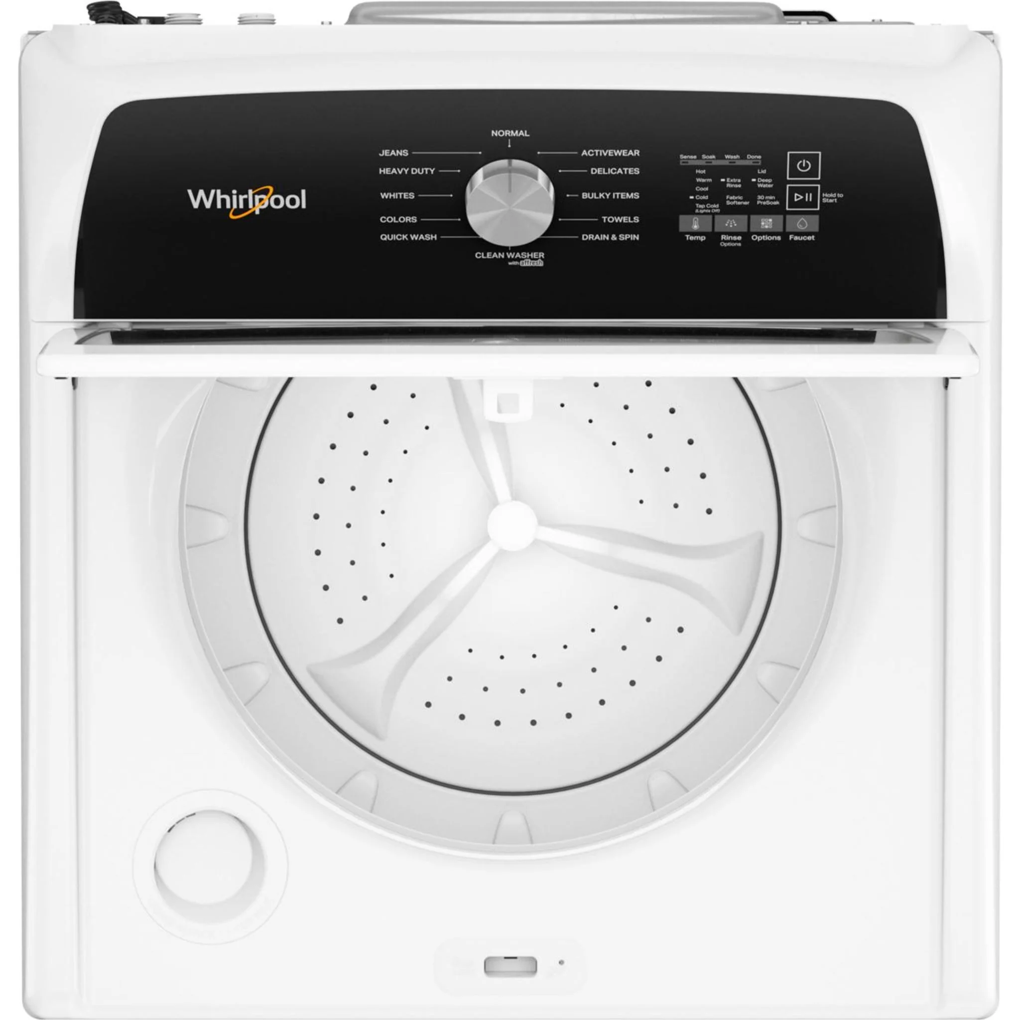Whirlpool 5.3 Cu. Ft. IEC Top Load Impeller Washer with Built-in Faucet -White (WTW5020SW) - Image 7
