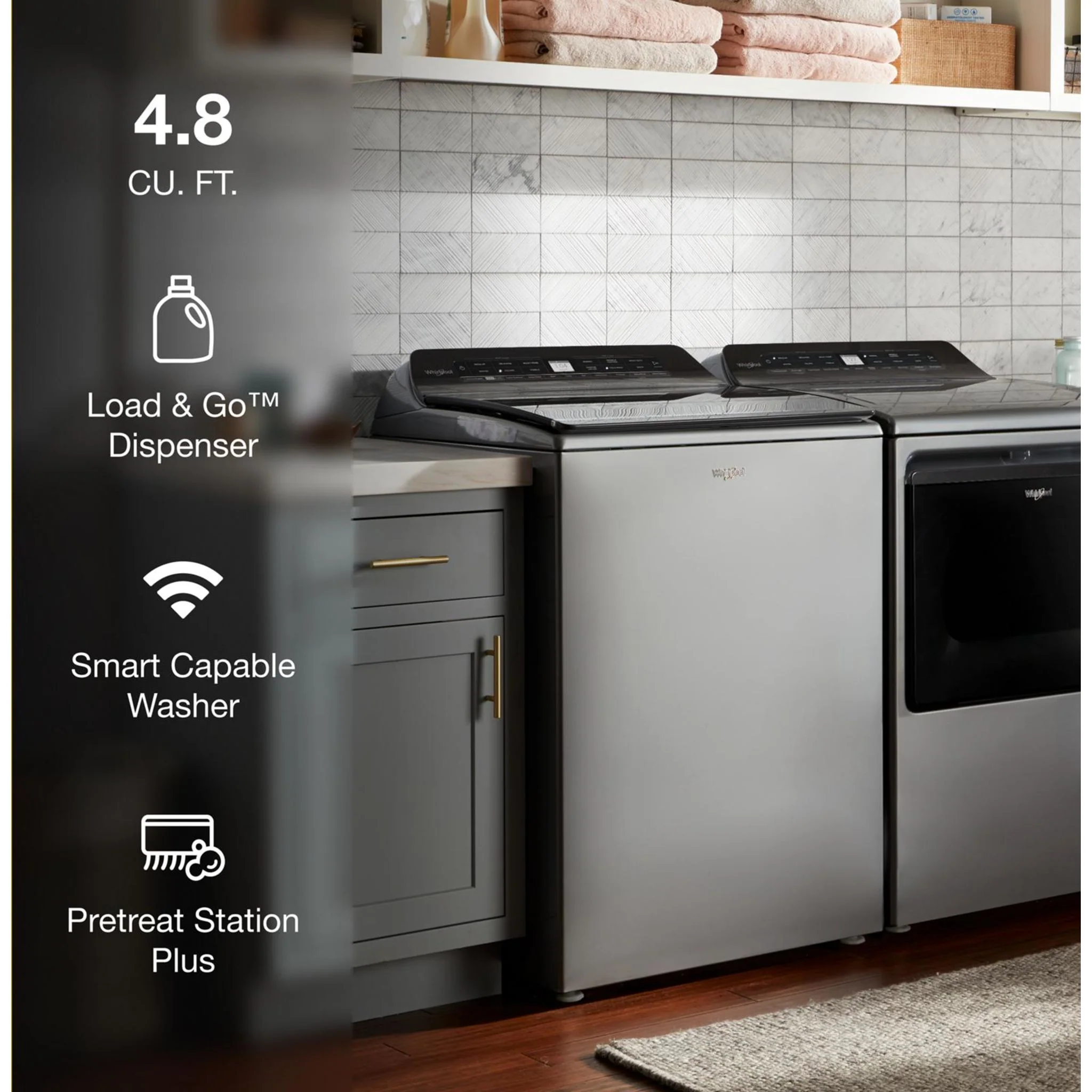 Whirlpool 5.5 cu. ft. I.E.C. Smart Top Load Washer (WTW6120HC) - Image 47