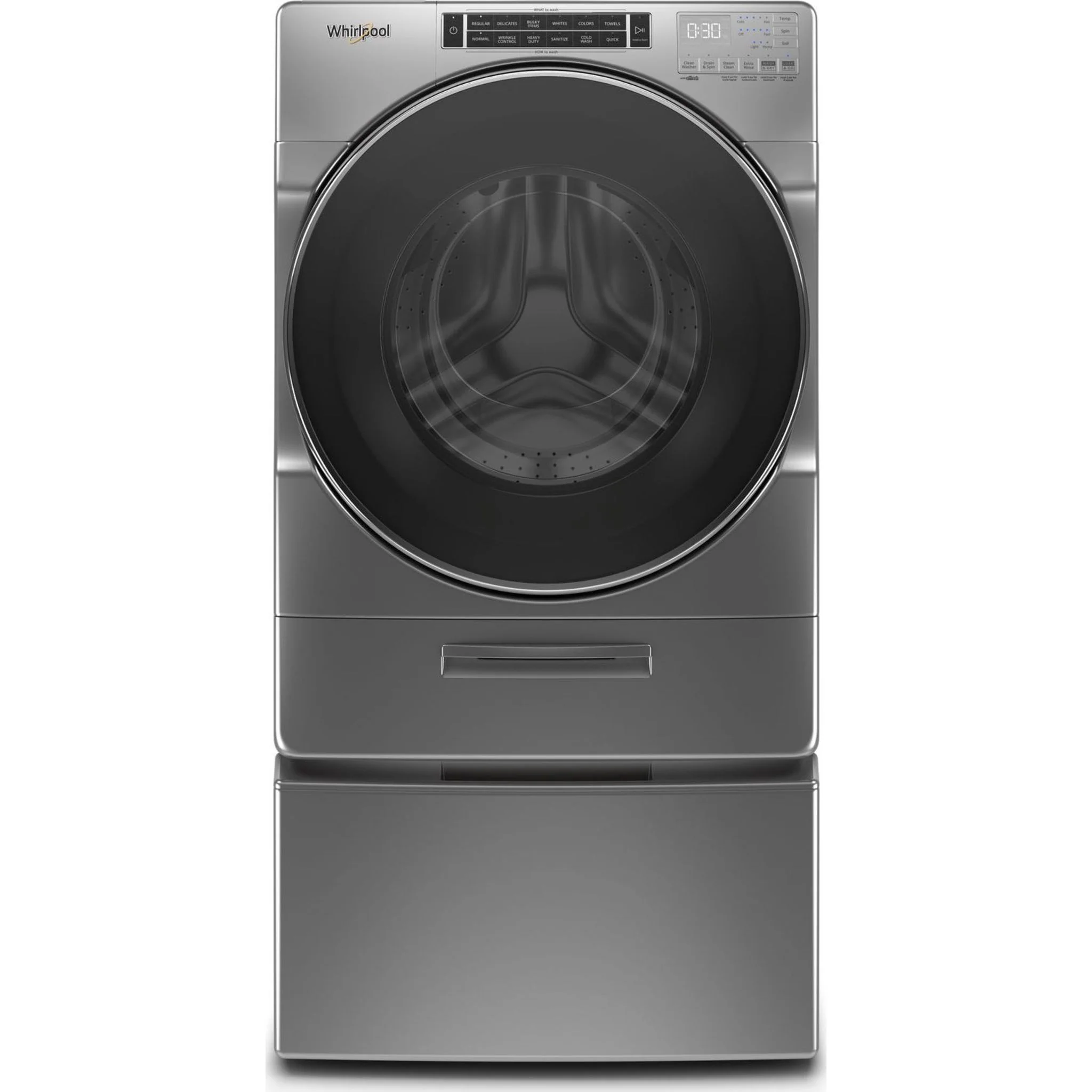 Whirlpool 5.8 cu. ft. I.E.C. Front Load Washer with Load & GoXL Dispenser -Chrome Shadow (WFW8620HC) - Image 20