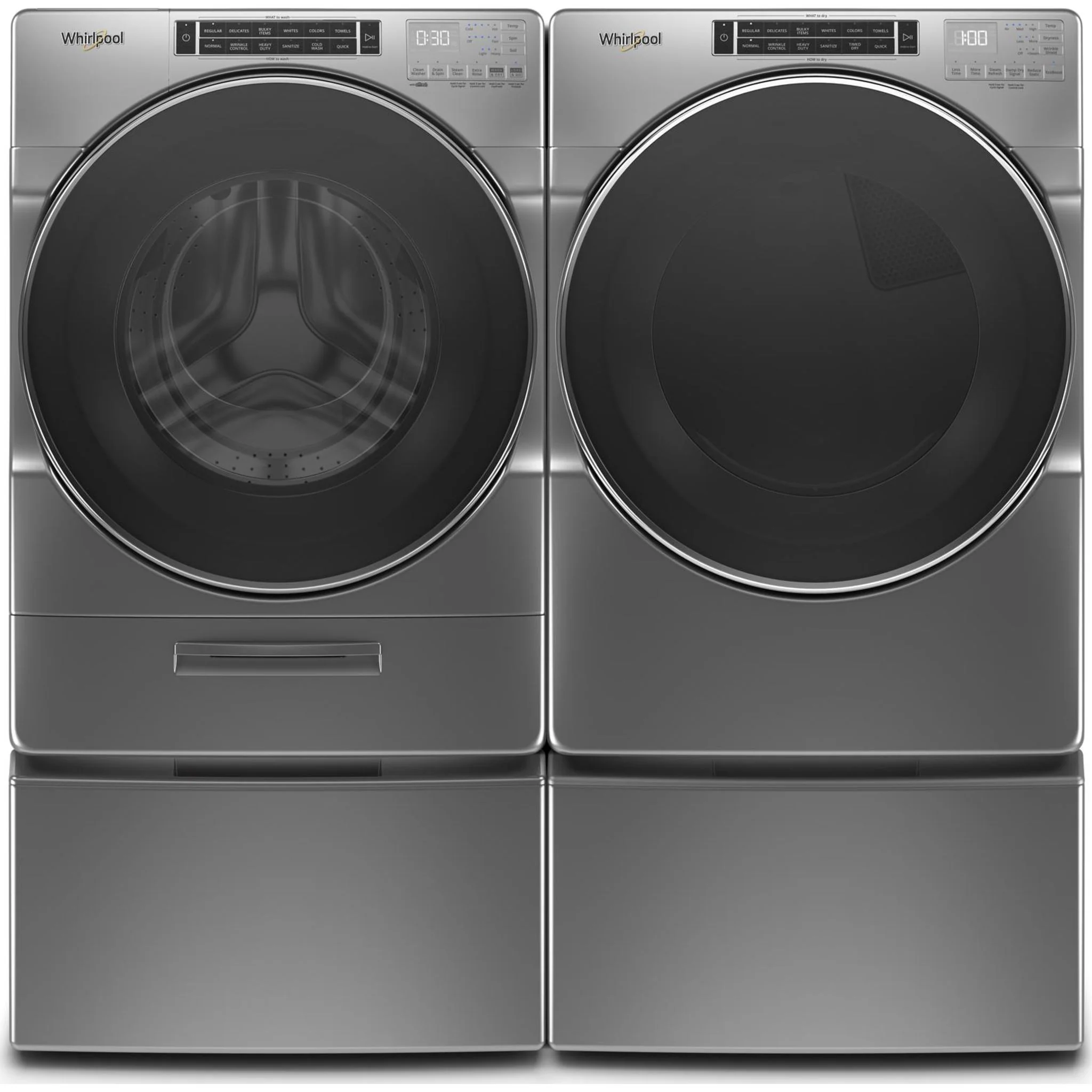 Whirlpool 5.8 cu. ft. I.E.C. Front Load Washer with Load & GoXL Dispenser -Chrome Shadow (WFW8620HC) - Image 26