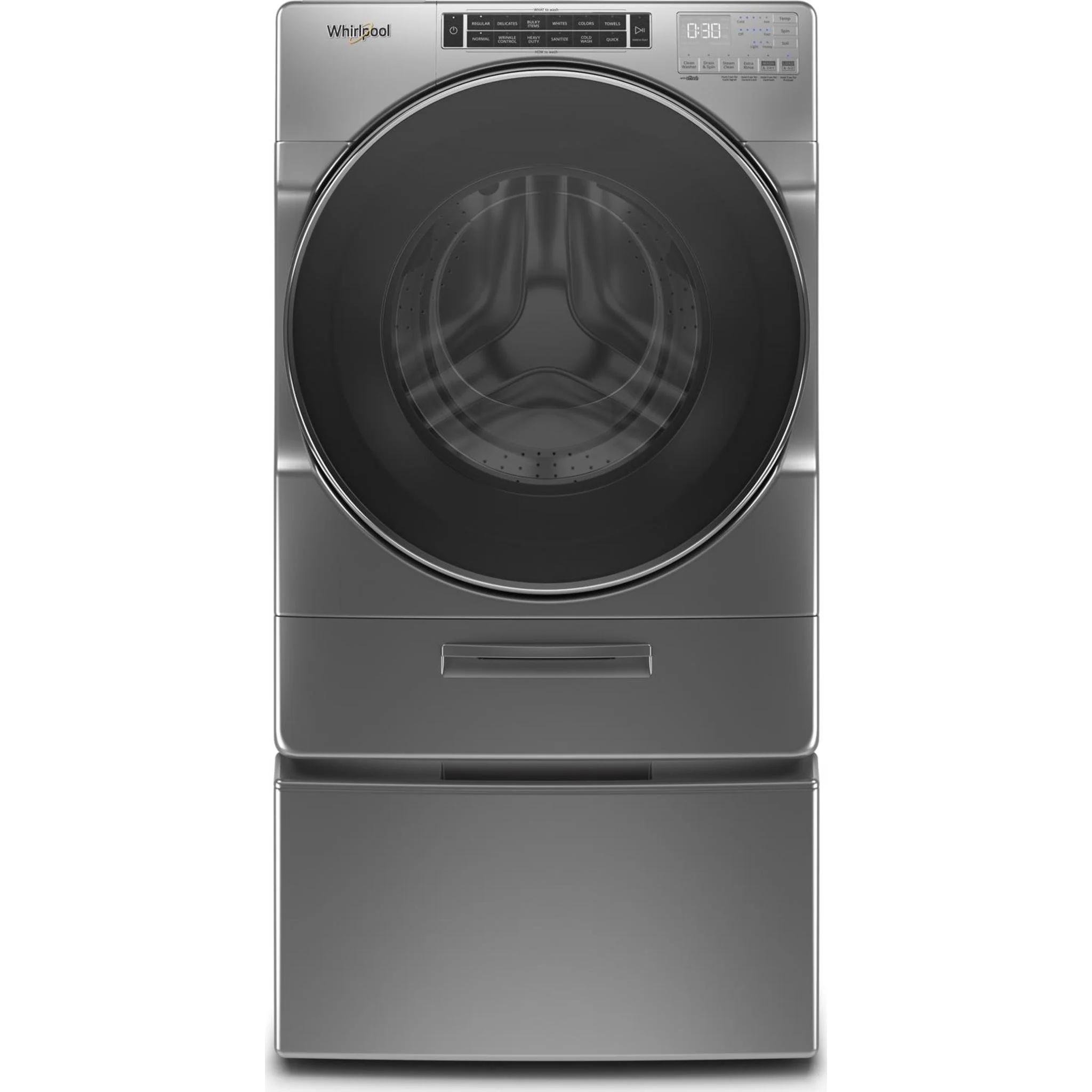 Whirlpool 5.8 cu. ft. I.E.C. Front Load Washer with Load & GoXL Dispenser -Chrome Shadow (WFW8620HC) - Image 29