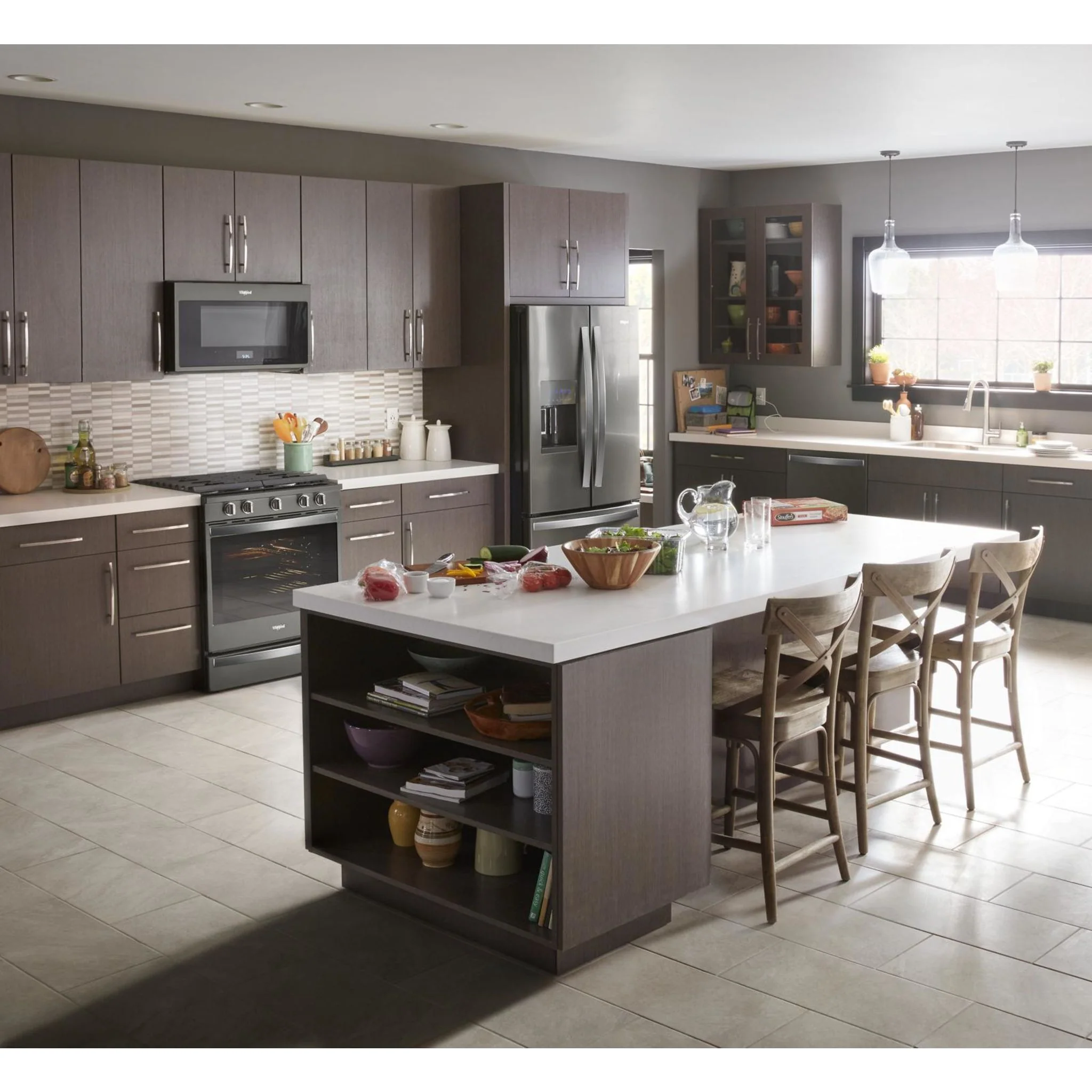 Whirlpool 5.8 cu.ft. Smart Slide-in Gas Range with Air Fry, when Connected - Black Stainless (WEG750H0HV) - Image 12