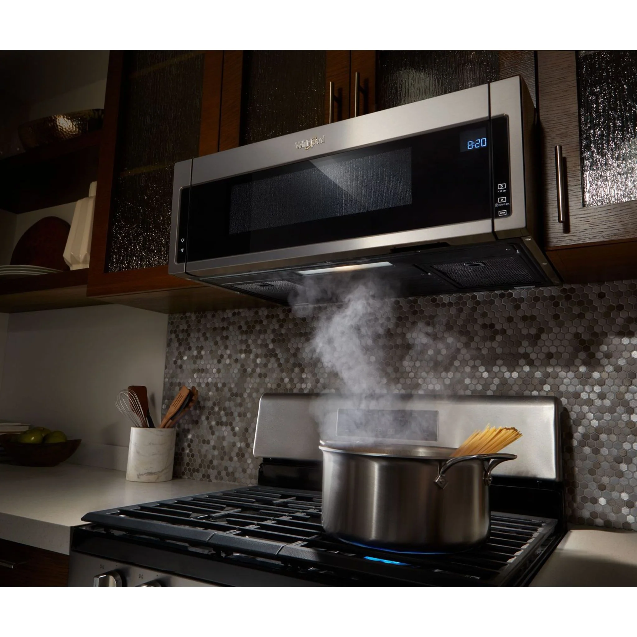 Whirlpool 5.8 cu.ft. Smart Slide-in Gas Range with Air Fry, when Connected - Black Stainless (WEG750H0HV) - Image 2