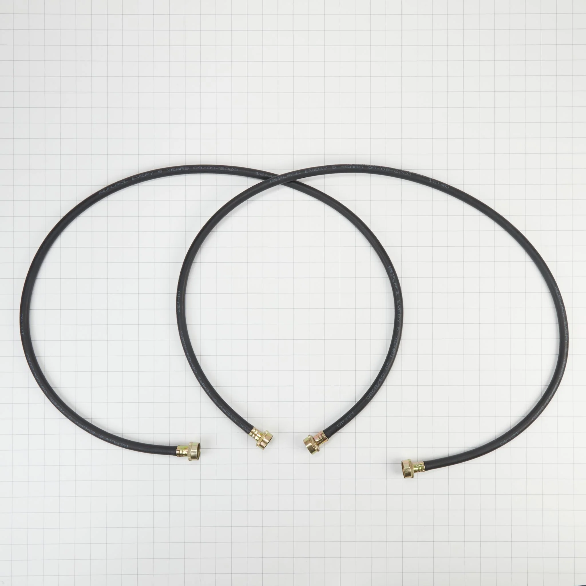Whirlpool 5' Black Washer Inlet Hoses 1050 PSI - 2 Pack - (8212641RP) - Image 2