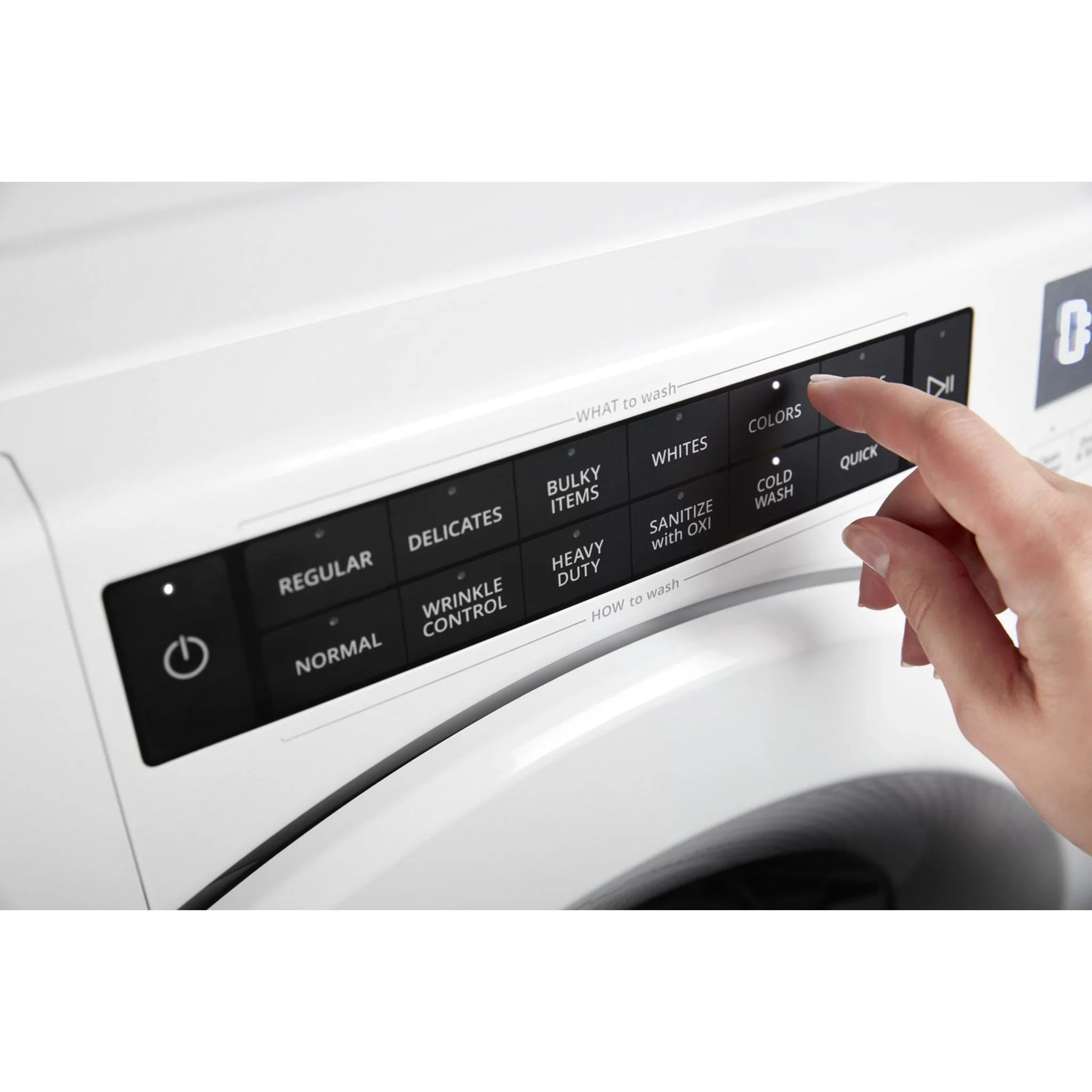 Whirlpool 5.0 cu.ft I.E.C. Closet-Depth Front Load Washer with Intuitive Controls -White (WFW560CHW) - Image 11