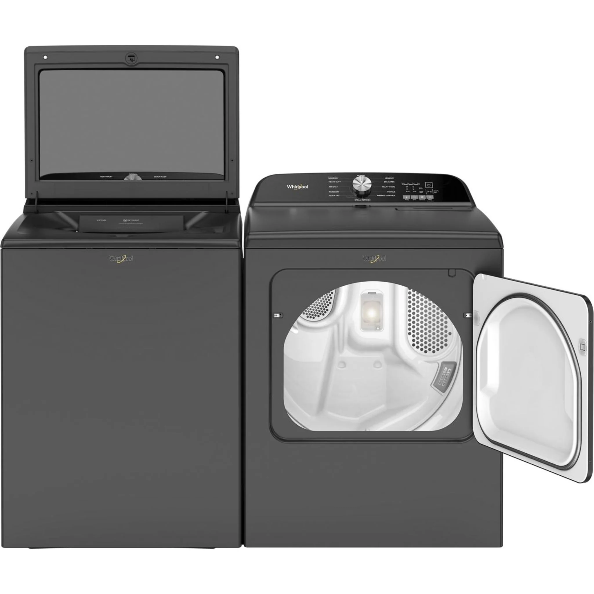 Whirlpool 7.0 Cu. Ft. Top Load Gas Dryer with Moisture Sensor -Volcano Black (WGD6150PB) - Image 23