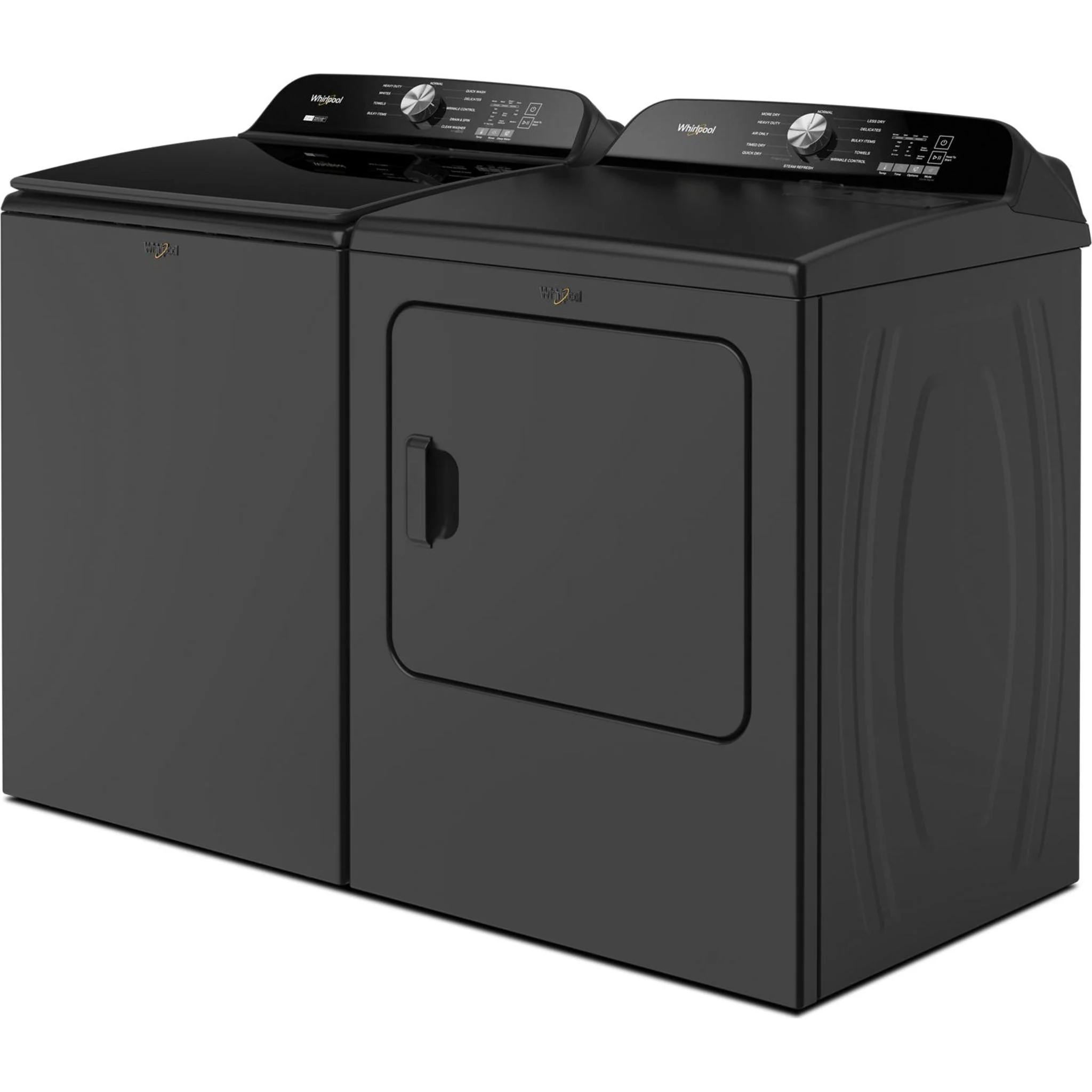 Whirlpool 7.0 Cu. Ft. Top Load Gas Dryer with Moisture Sensor -Volcano Black (WGD6150PB) - Image 5
