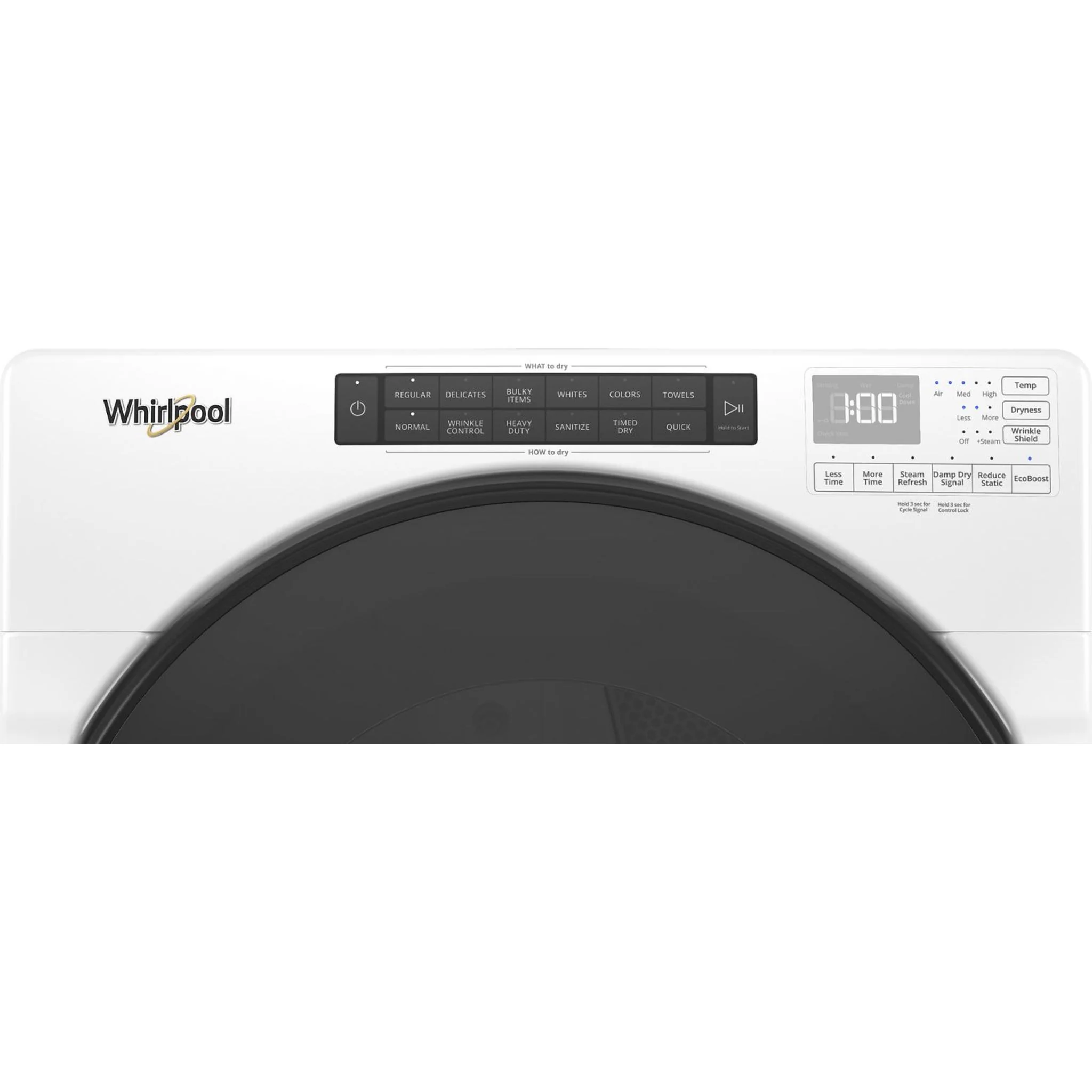 Whirlpool 7.4 cu. ft. Front Load Electric Dryer with Steam Cycles (YWED6620HW) - Image 8