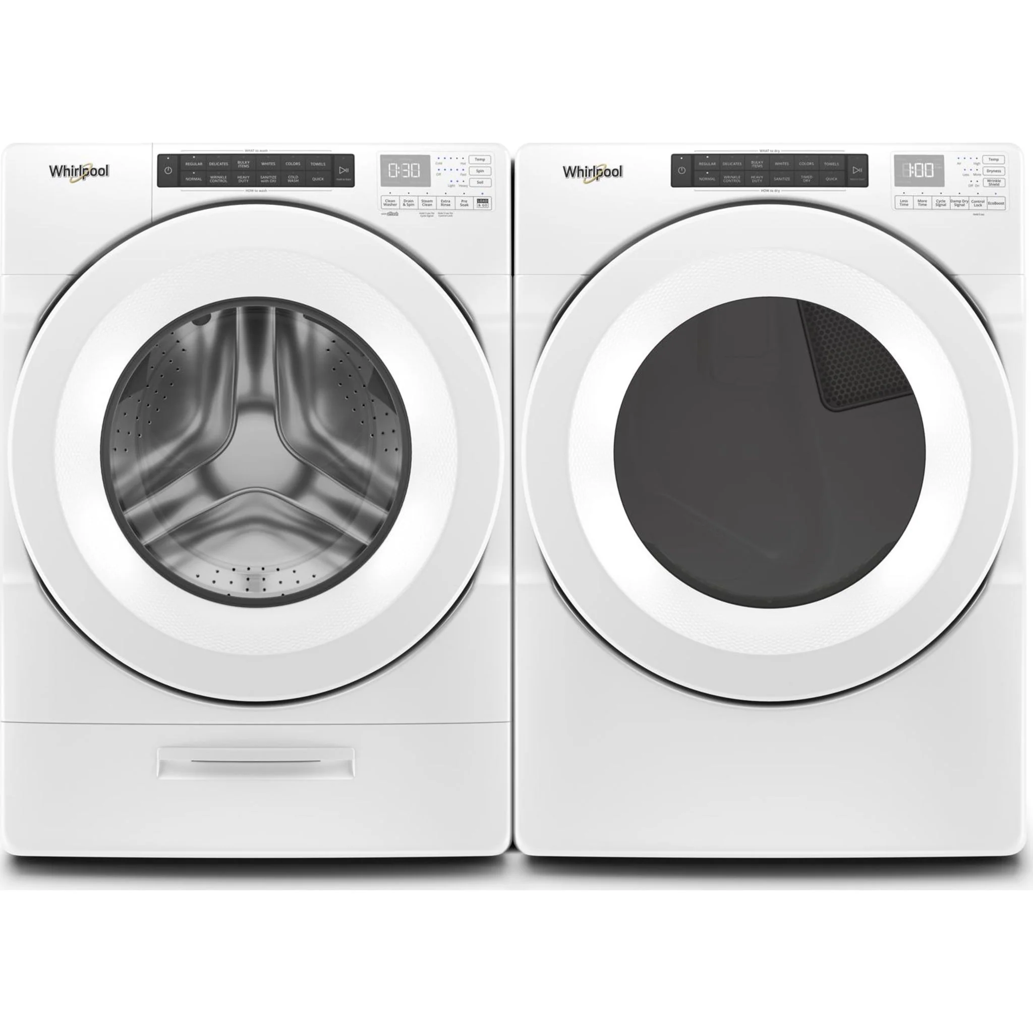Whirlpool 7.4 cu.ft Front Load Long Vent Gas Dryer with Intuitive Controls -White (WGD560LHW) - Image 16