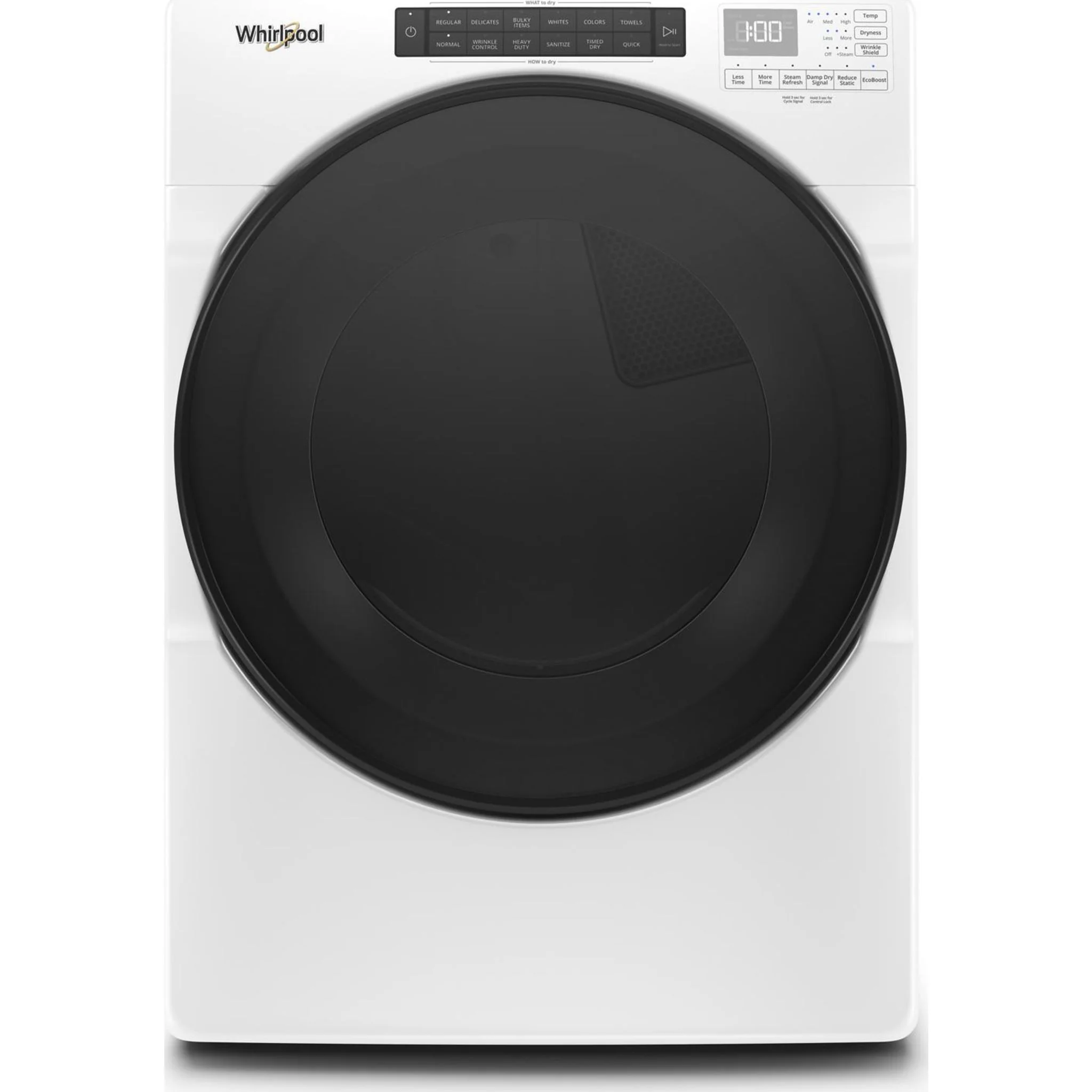 Whirlpool 7.4 cu. ft. Front Load Gas Dryer with Steam Cycles (WGD6620HW) - Image 8