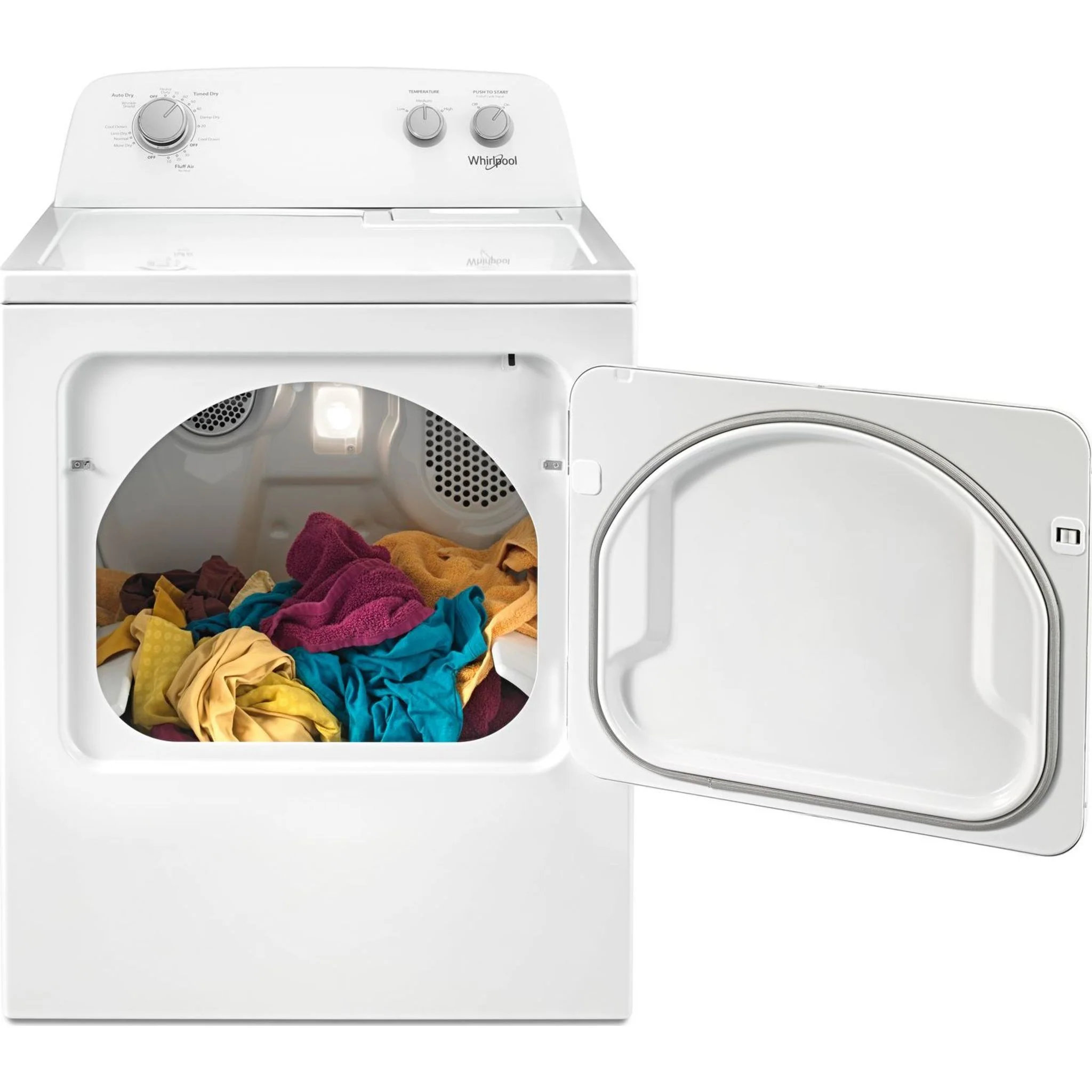 Whirlpool 7.0 cu. ft. Top Load Electric Dryer with AutoDry Drying System (YWED4850HW) - Image 11