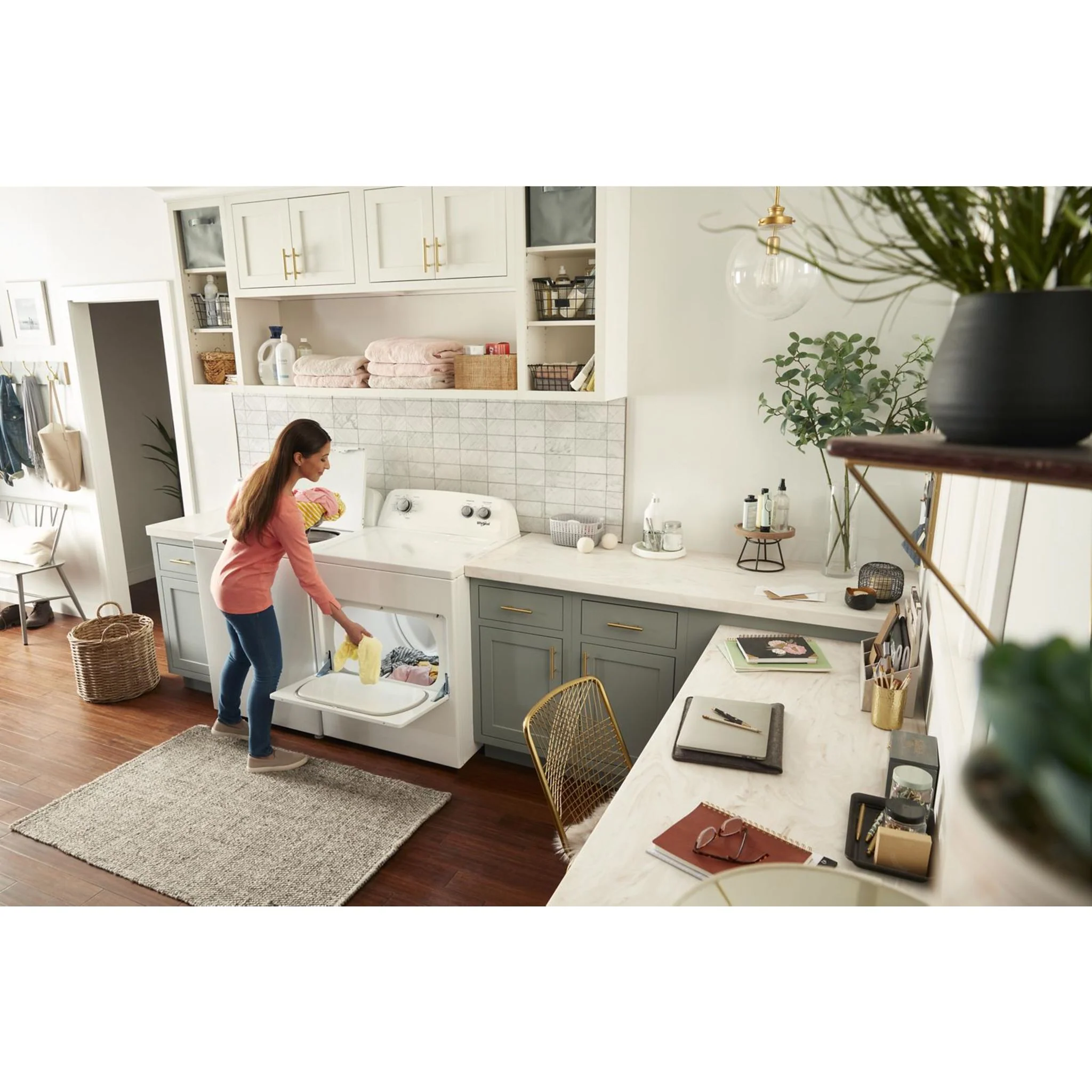 Whirlpool 7.0 cu. ft. Top Load Electric Dryer with AutoDry Drying System (YWED4850HW) - Image 20