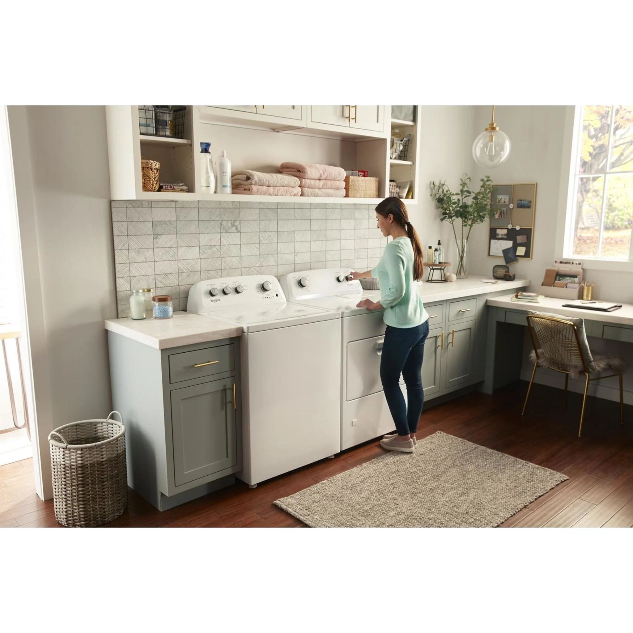 Whirlpool 7.0 cu. ft. Top Load Electric Dryer with AutoDry Drying System (YWED4850HW) - Image 24