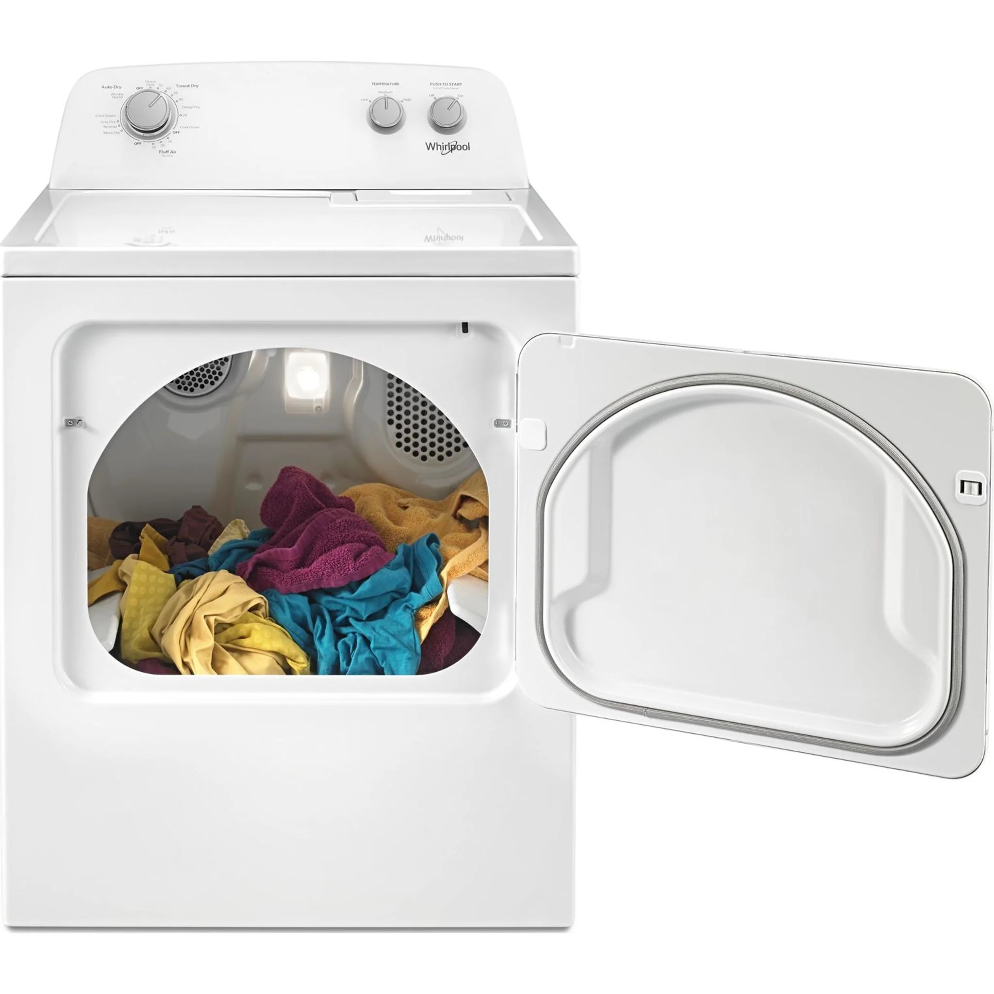 Whirlpool 7.0 cu. ft. Top Load Electric Dryer with AutoDry Drying System (YWED4850HW) - Image 29