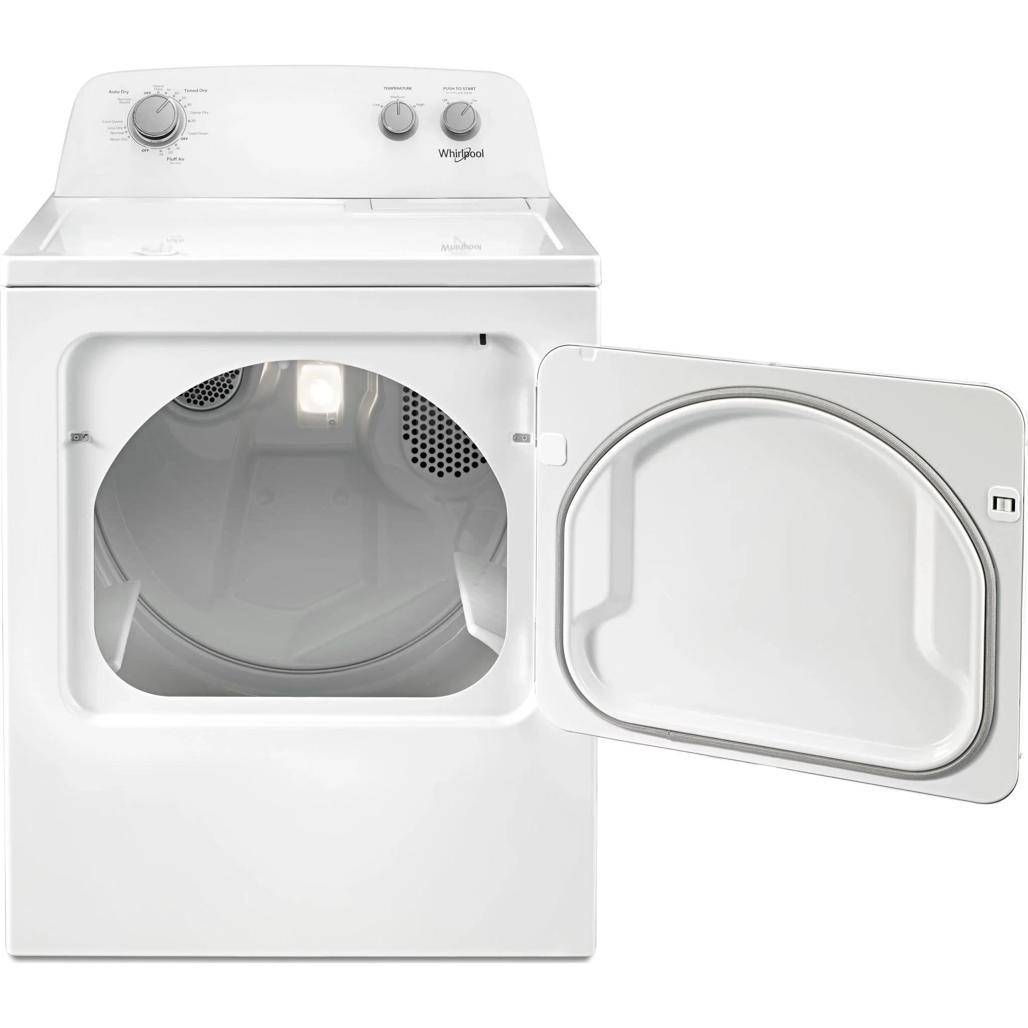 Whirlpool 7.0 cu. ft. Top Load Electric Dryer with AutoDry Drying System (YWED4850HW) - Image 5