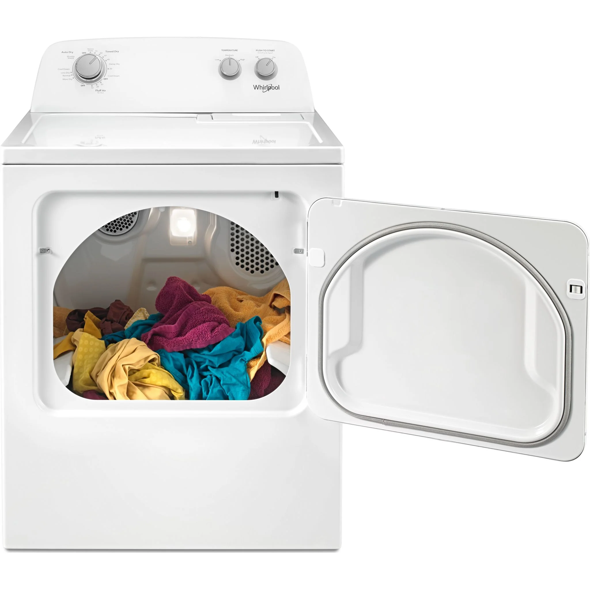 Whirlpool 7.0 cu. ft. Top Load Electric Dryer with AutoDry Drying System (YWED4850HW) - Image 6