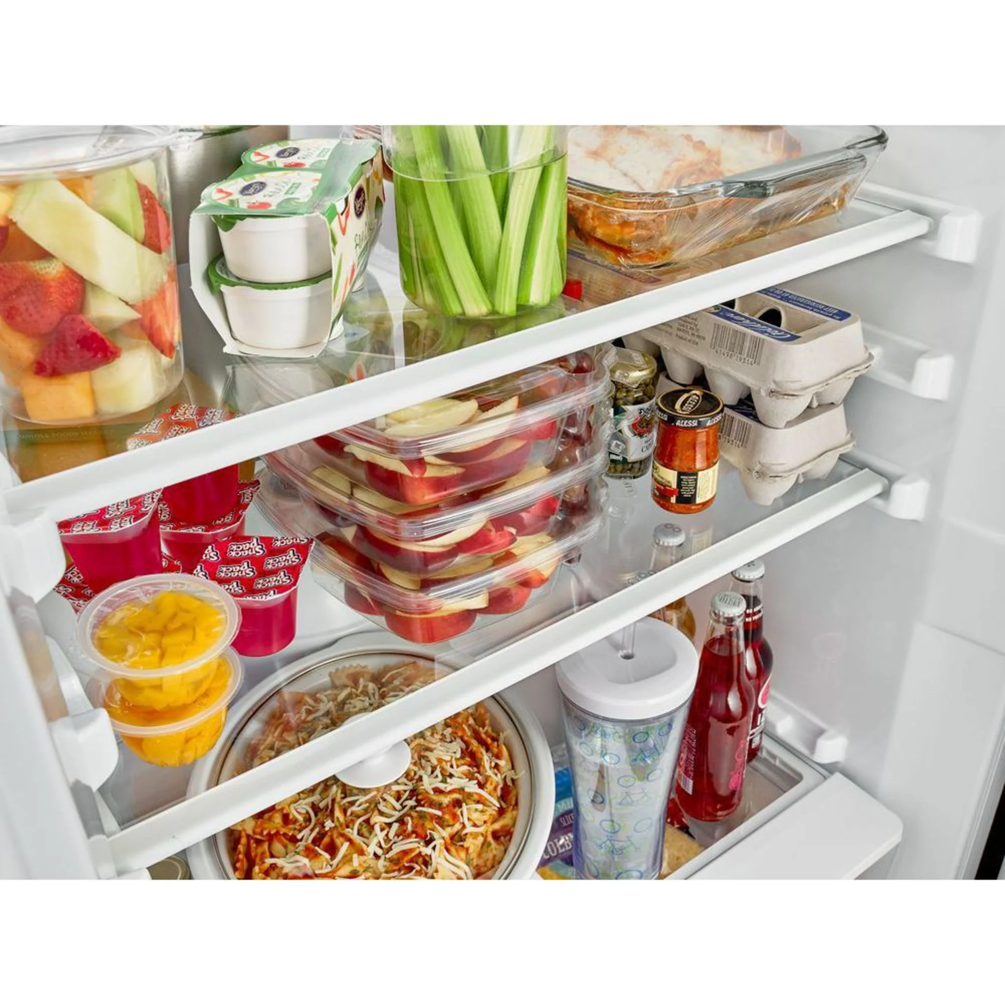 Whirlpool 31-inch Wide All Refrigerator with LED Lighting - 18 cu. ft. -White (WRR56X18FW) - Image 5