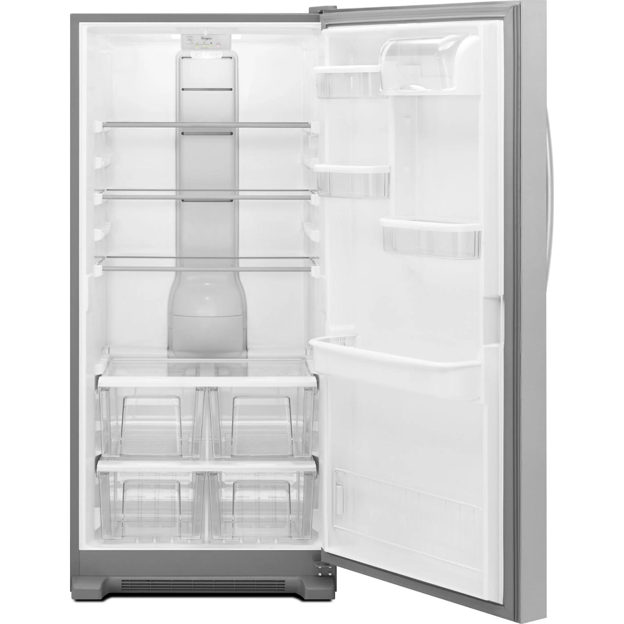 Whirlpool 31-inch Wide SideKicks All-Refrigerator with LED Lighting - 18 cu. ft. -Monochromatic Stainless Steel (WSR57R18DM) - Image 3