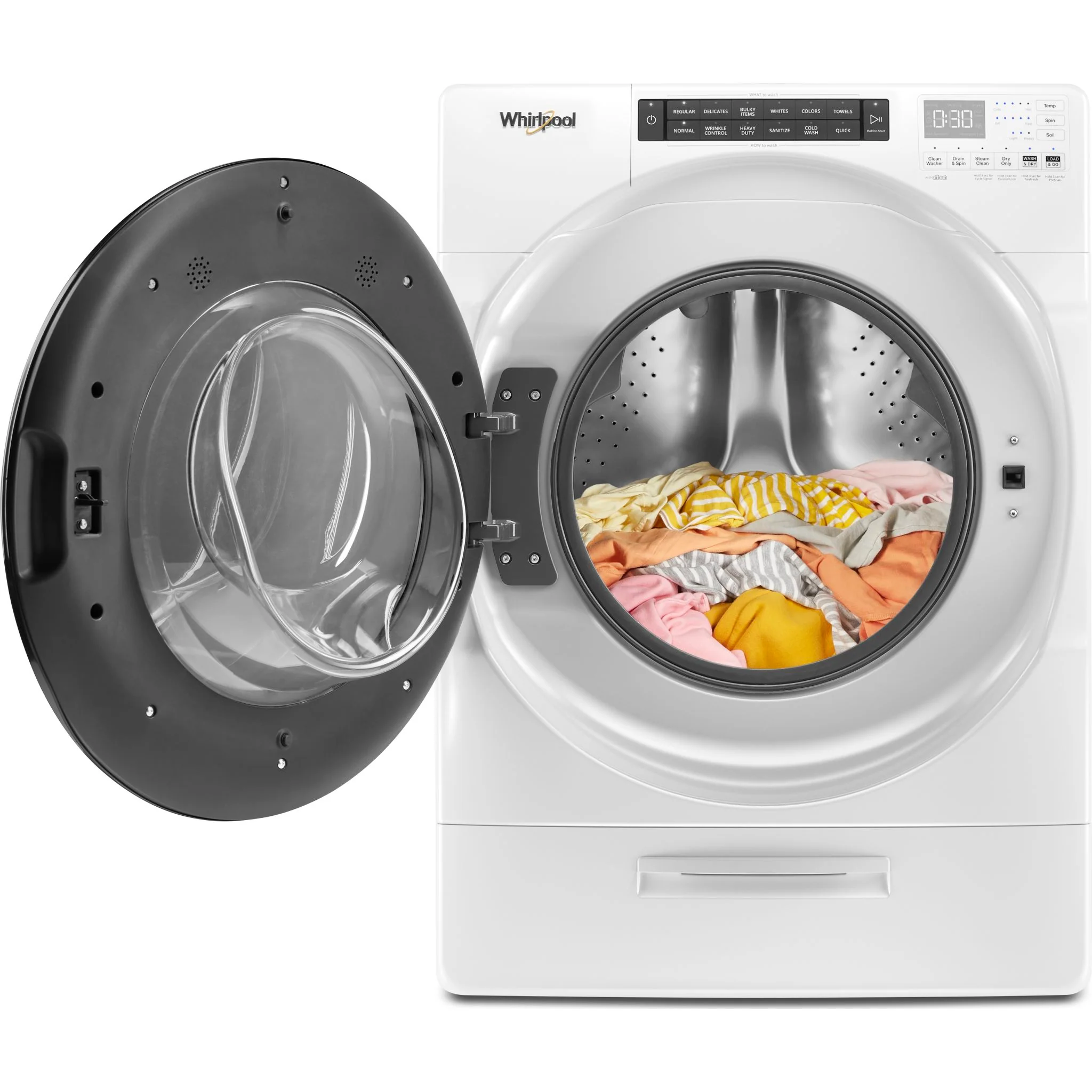 Whirlpool 5.2 Cu. Ft. Ventless All In One Washer Dryer -White (WFC682CLW) - Image 4