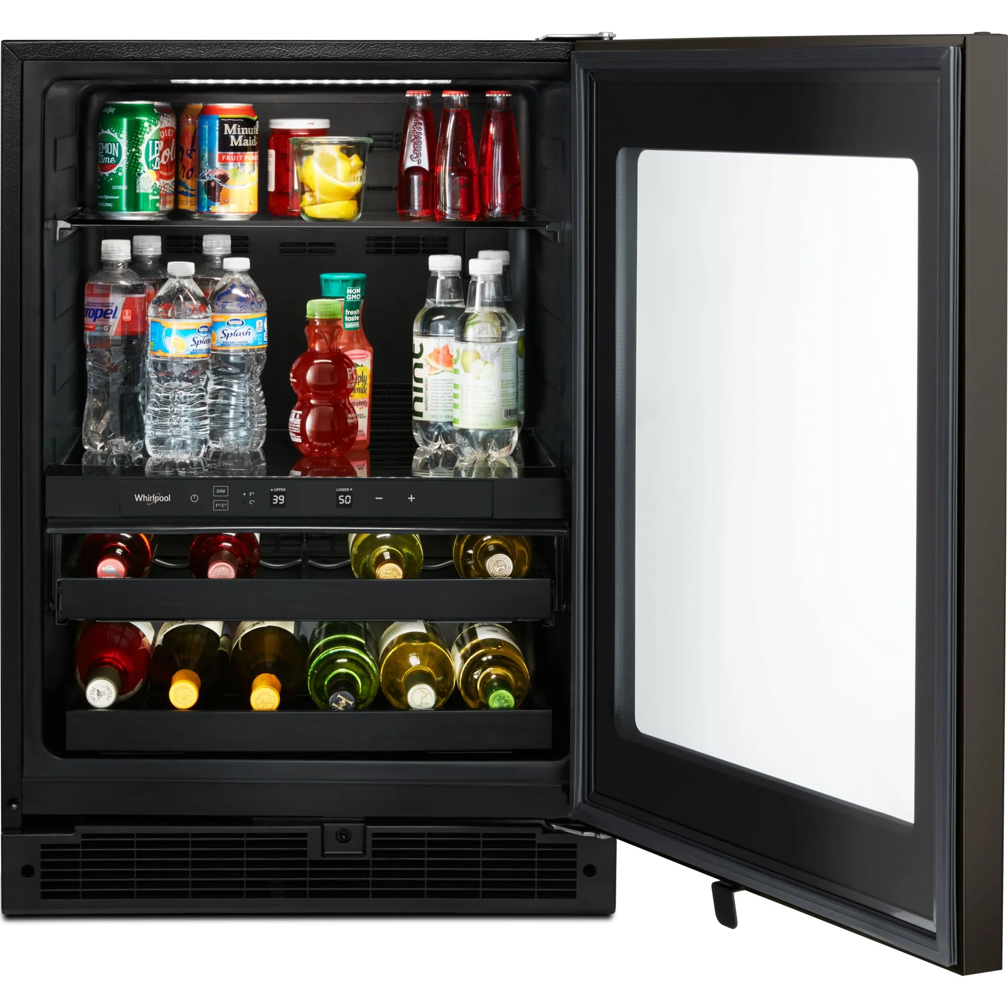 Whirlpool 24-inch Wide Undercounter Beverage Center - 5.2 cu. ft. -Black Stainless (WUB50X24HV) - Image 9