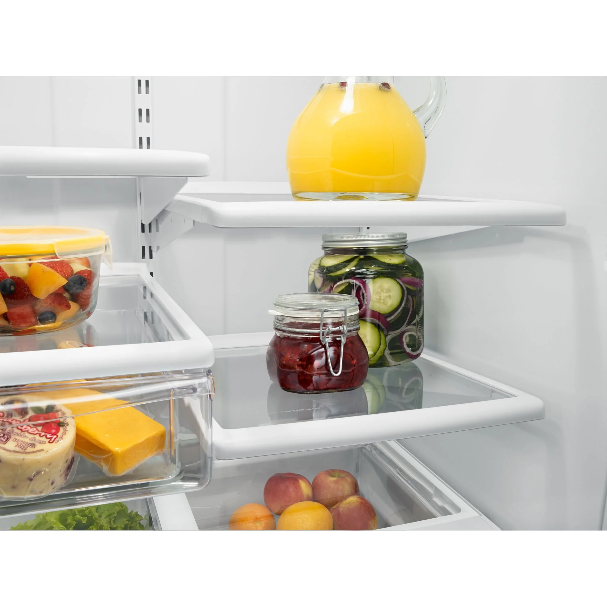 Whirlpool 22 cu. ft. Bottom-Freezer Refrigerator with Freezer Drawer -White-on-White (WRB322DMBW) - Image 12