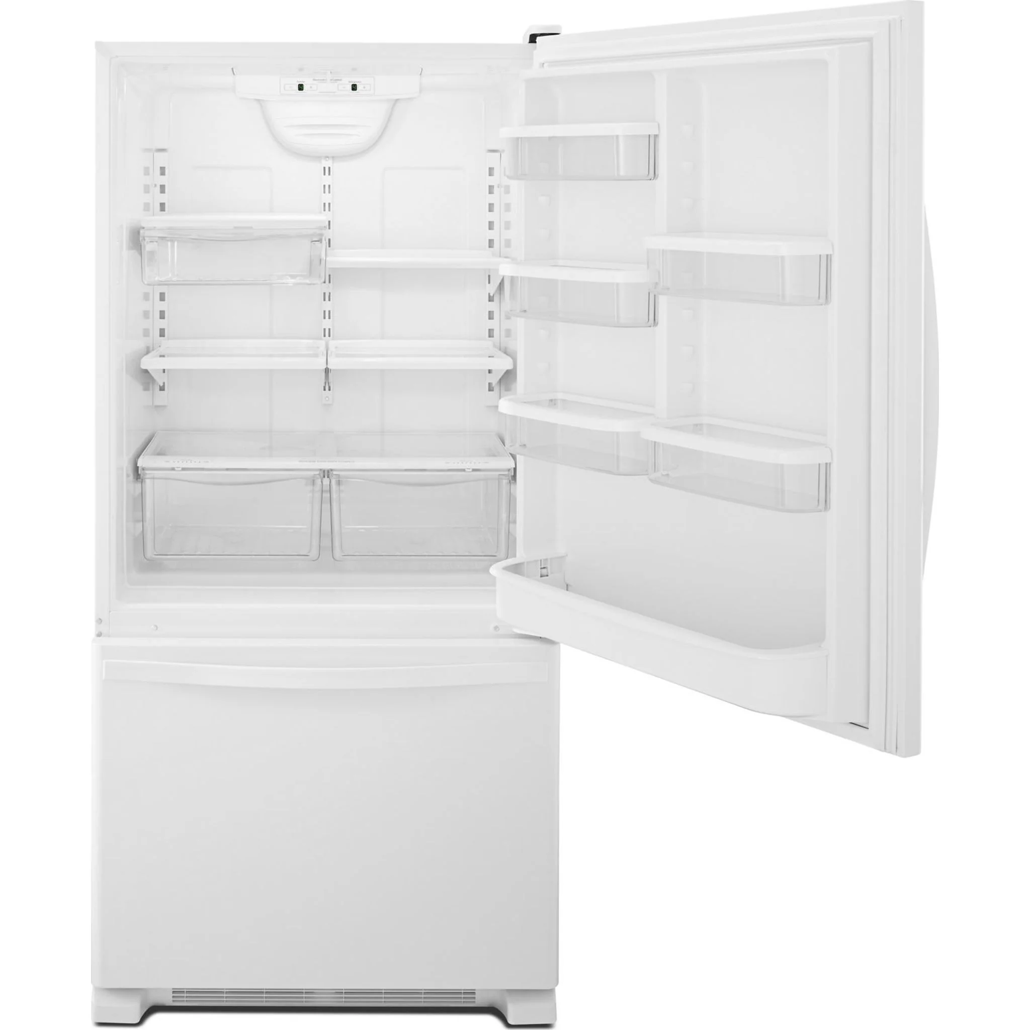 Whirlpool 22 cu. ft. Bottom-Freezer Refrigerator with Freezer Drawer -White-on-White (WRB322DMBW) - Image 31