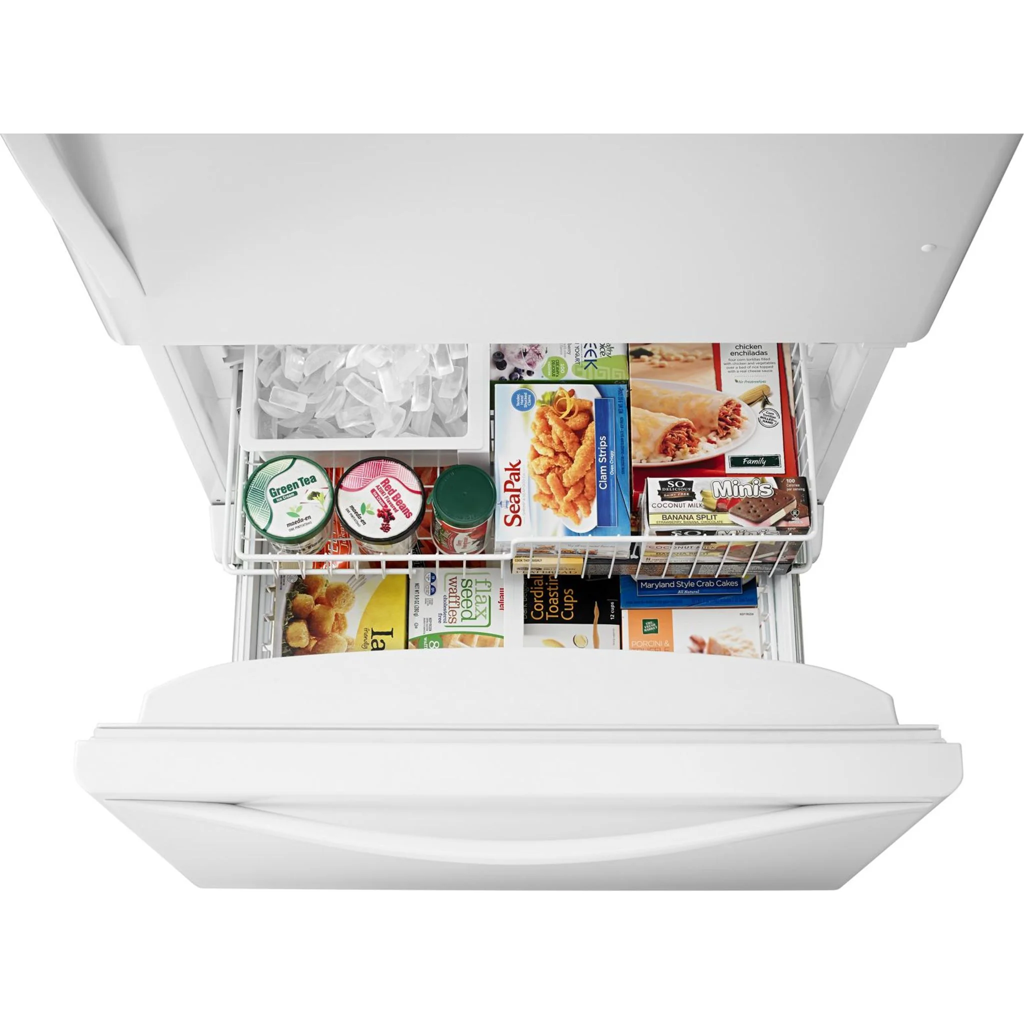 Whirlpool 22 cu. ft. Bottom-Freezer Refrigerator with Freezer Drawer -White-on-White (WRB322DMBW) - Image 34