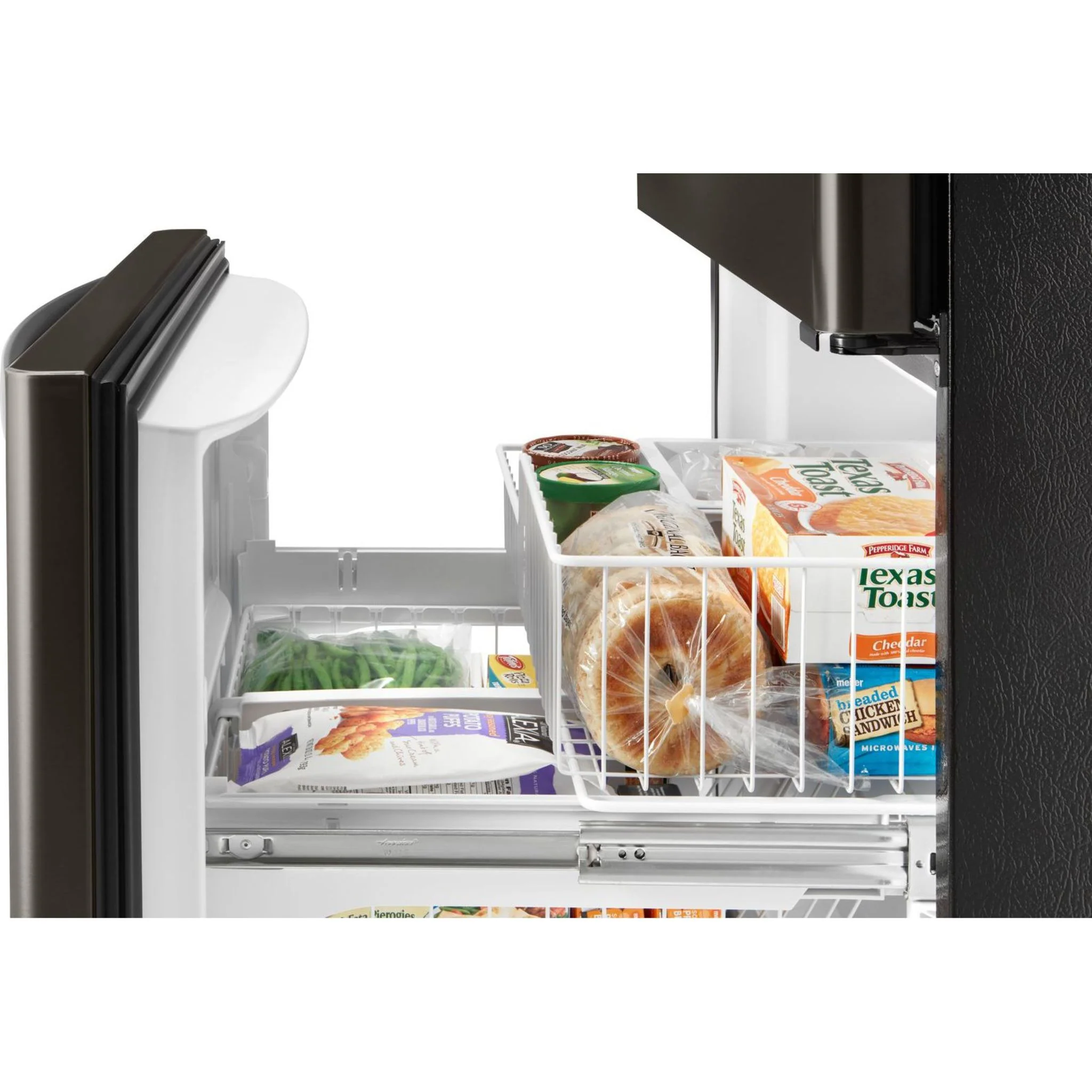 Whirlpool 33-inch wide Bottom-Freezer Refrigerator - 22 cu. ft. -Black Stainless (WRB322DMHV) - Image 20