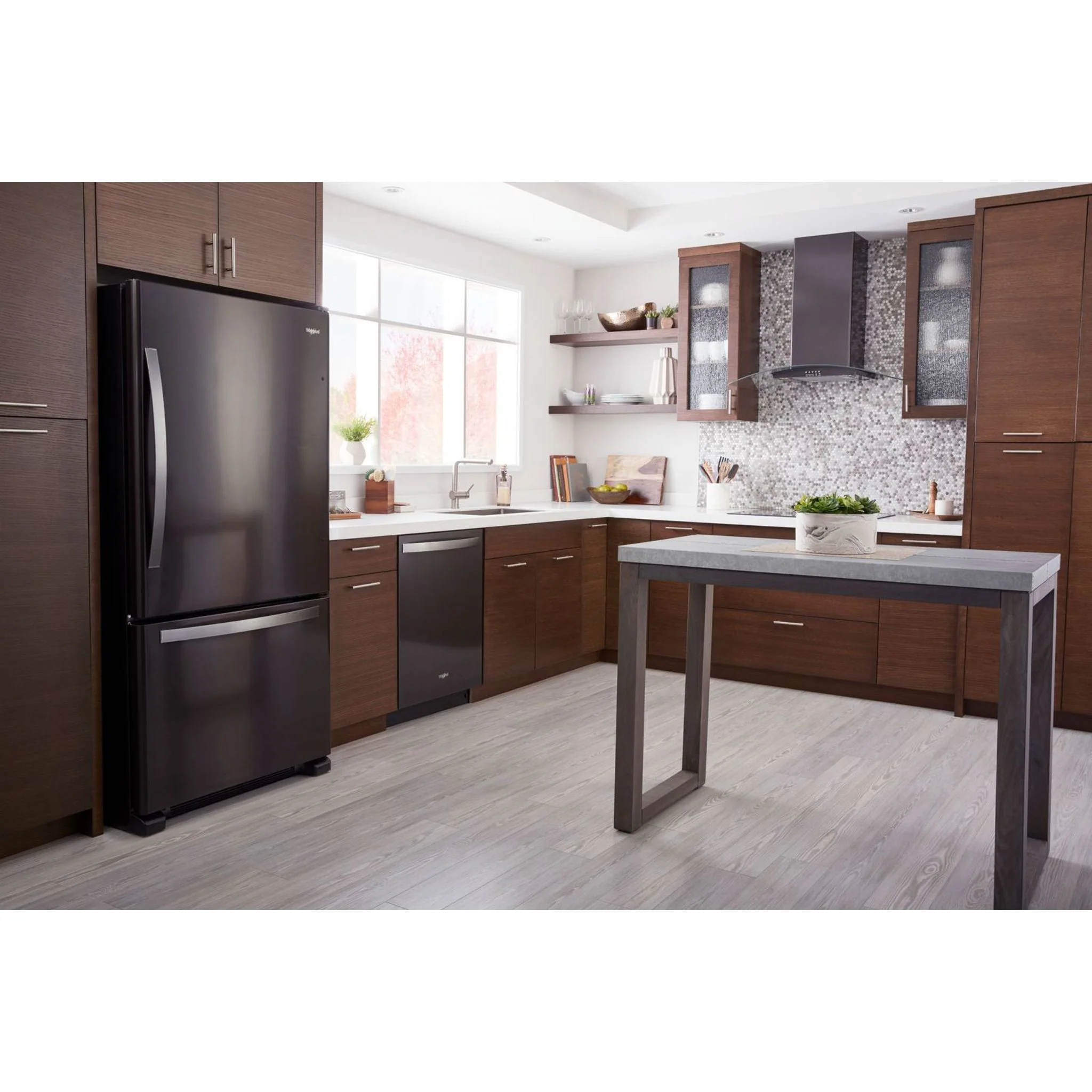 Whirlpool 33-inch wide Bottom-Freezer Refrigerator - 22 cu. ft. -Black Stainless (WRB322DMHV) - Image 24