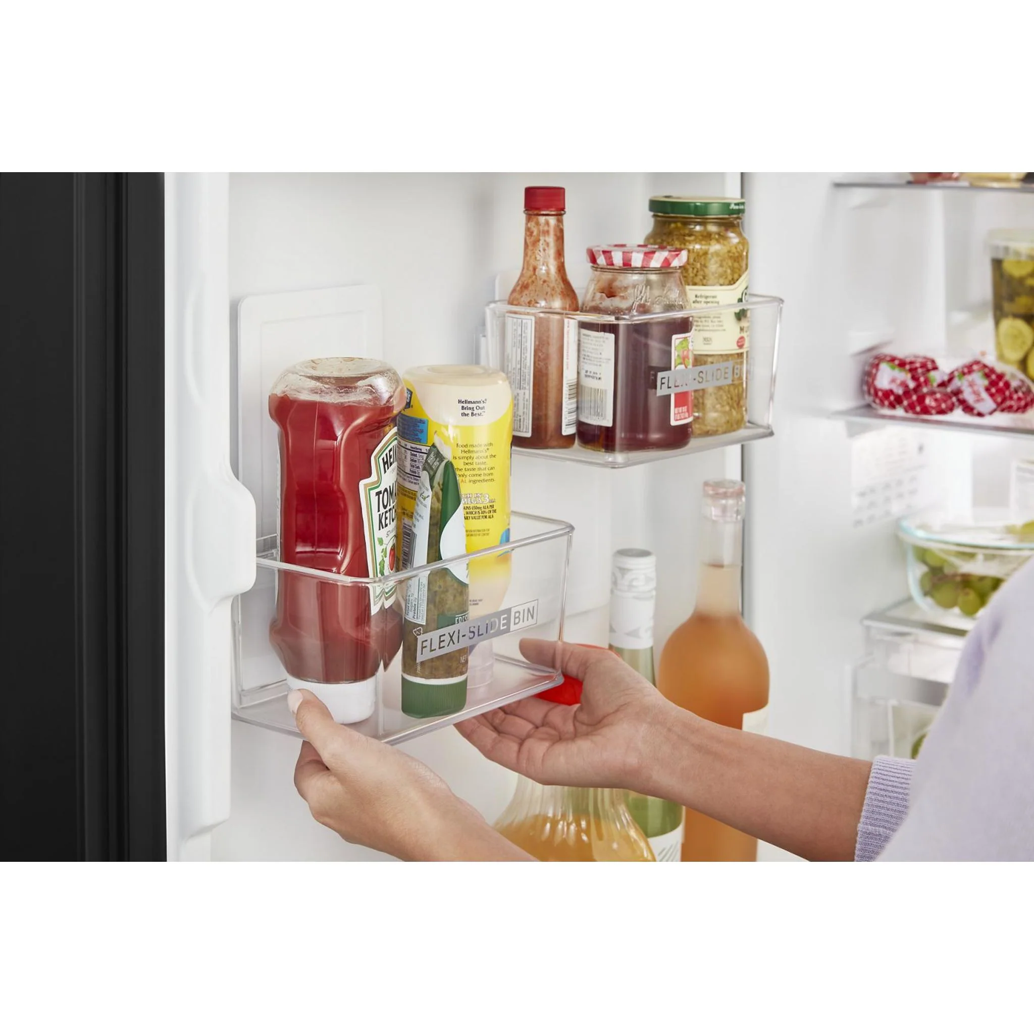 Whirlpool 24-inch Wide Garage-Ready Bottom-Freezer Refrigerator - 12.9 cu. ft. -Black (WRB533CZJB) - Image 9