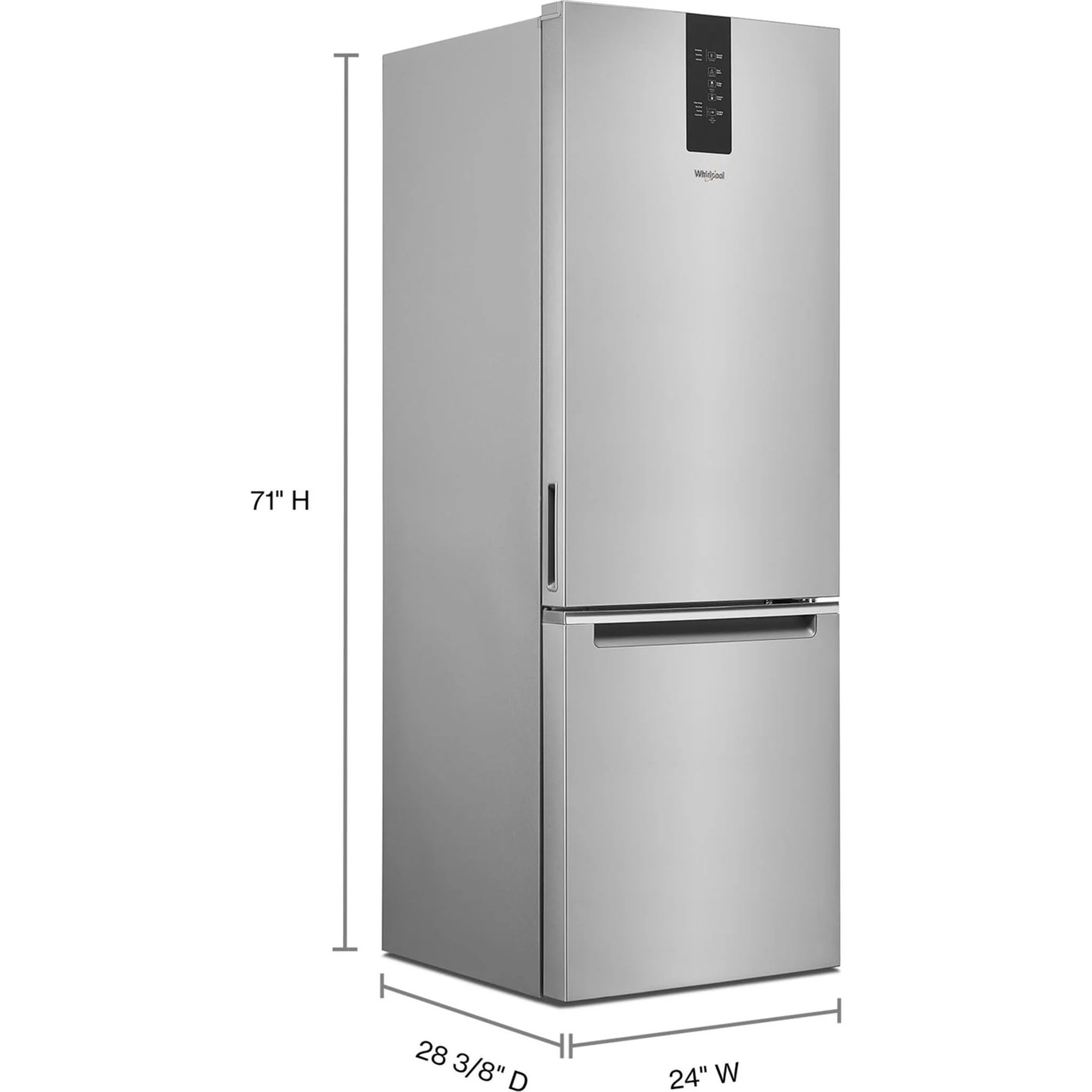 Whirlpool 24-inch Wide Garage-Ready Bottom-Freezer Refrigerator - 12.9 cu. ft. -Fingerprint Resistant Stainless (WRB533CZJZ) - Image 13