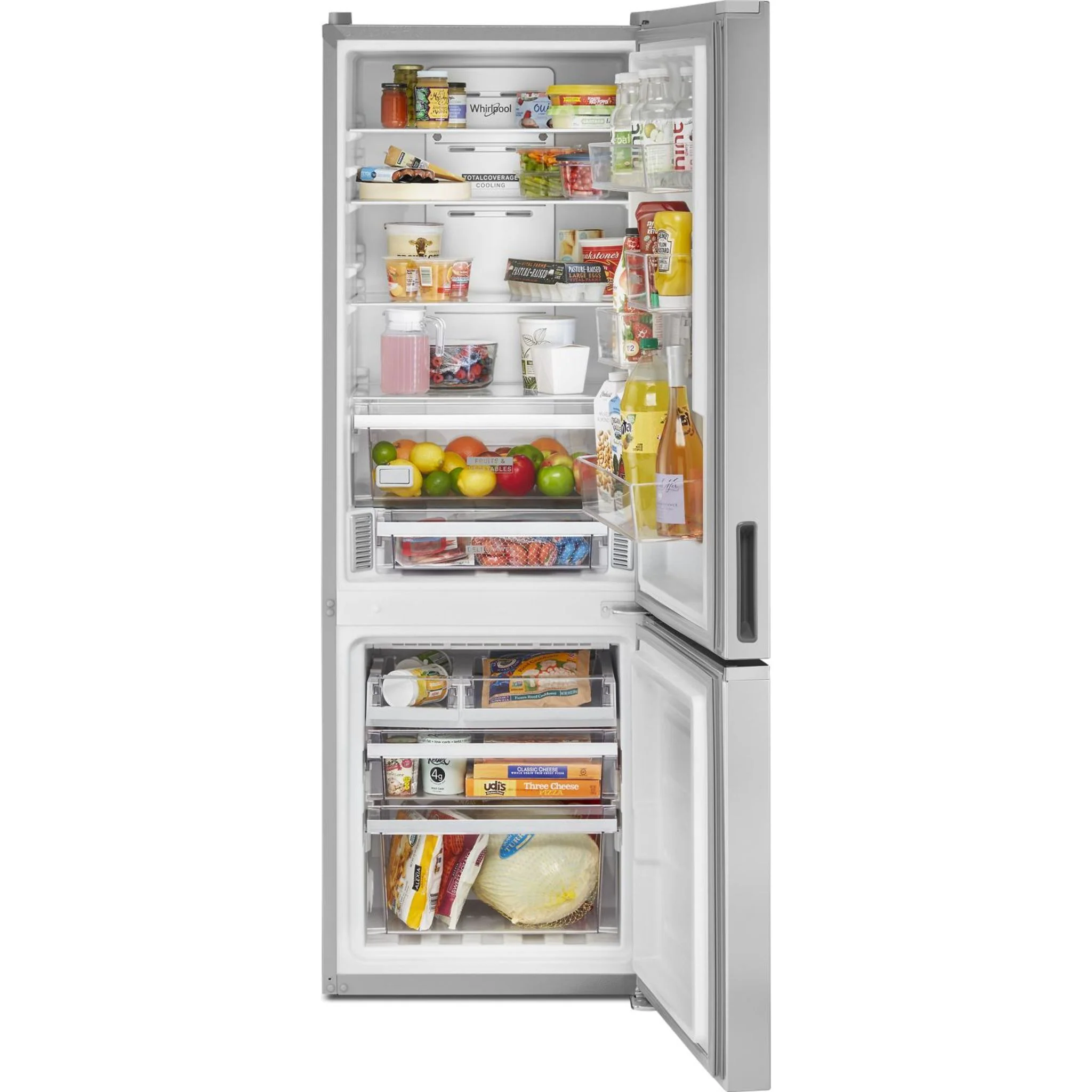 Whirlpool 24-inch Wide Garage-Ready Bottom-Freezer Refrigerator - 12.9 cu. ft. -Fingerprint Resistant Stainless (WRB533CZJZ) - Image 8