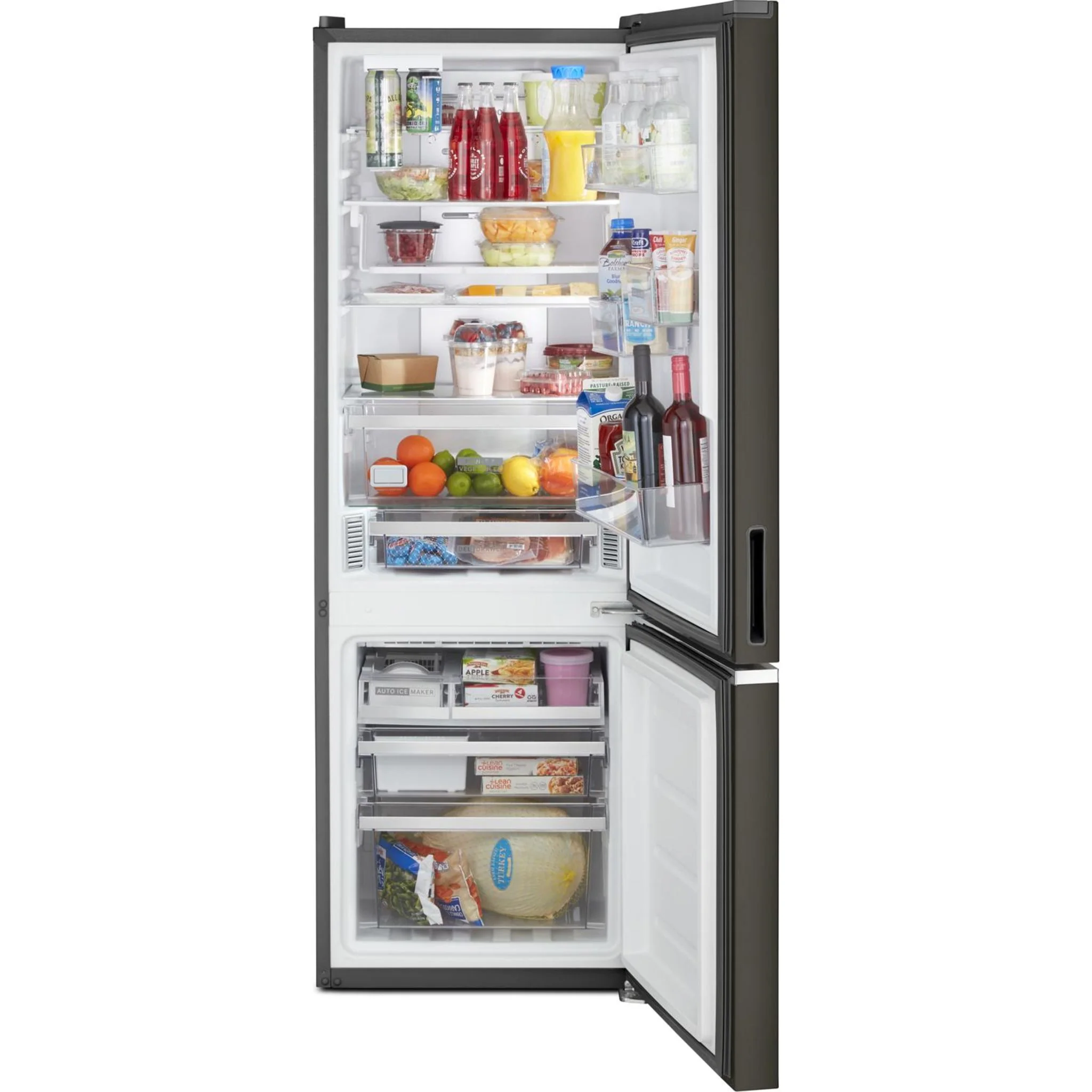 Whirlpool 24-inch Wide Bottom-Freezer Refrigerator - 12.9 cu. ft. -Black Stainless Finish (WRB543CMJV) - Image 7