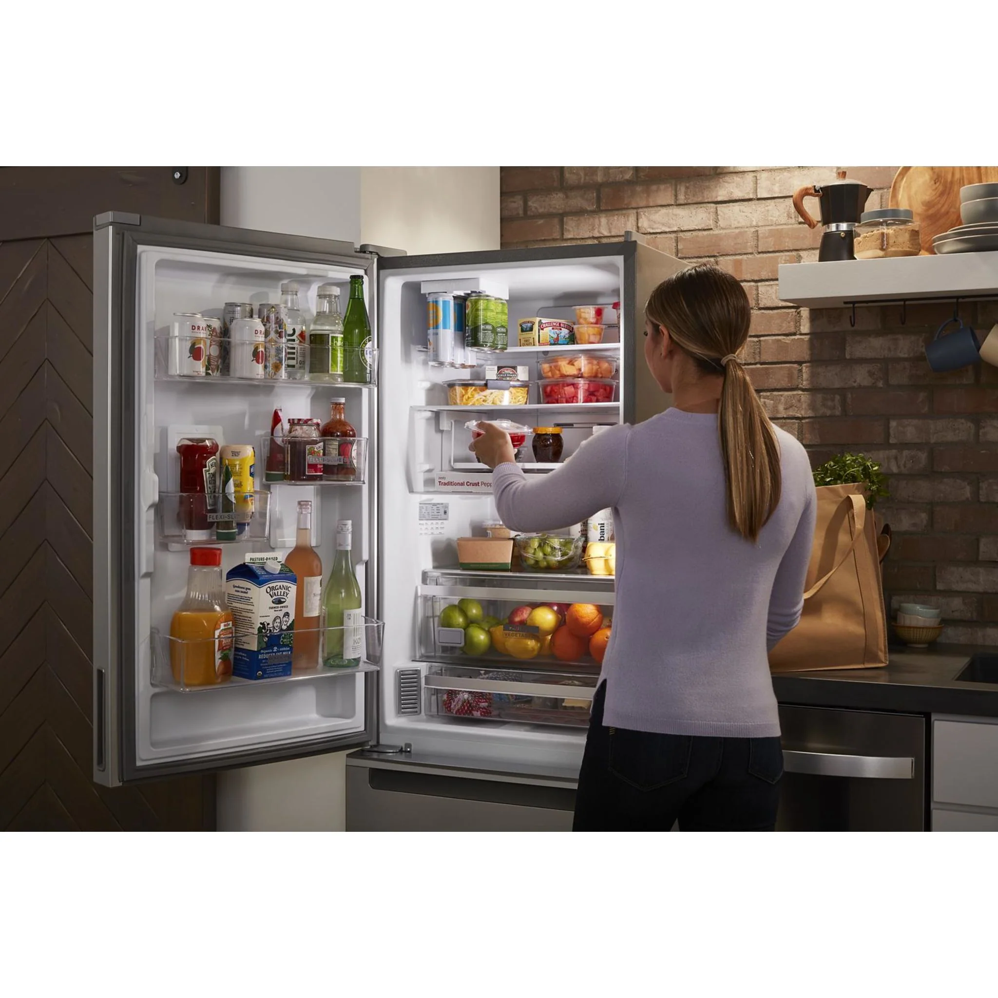 Whirlpool 24-inch Wide Bottom-Freezer Refrigerator - 12.9 cu. ft. -Fingerprint Resistant Stainless (WRB543CMJZ) - Image 25