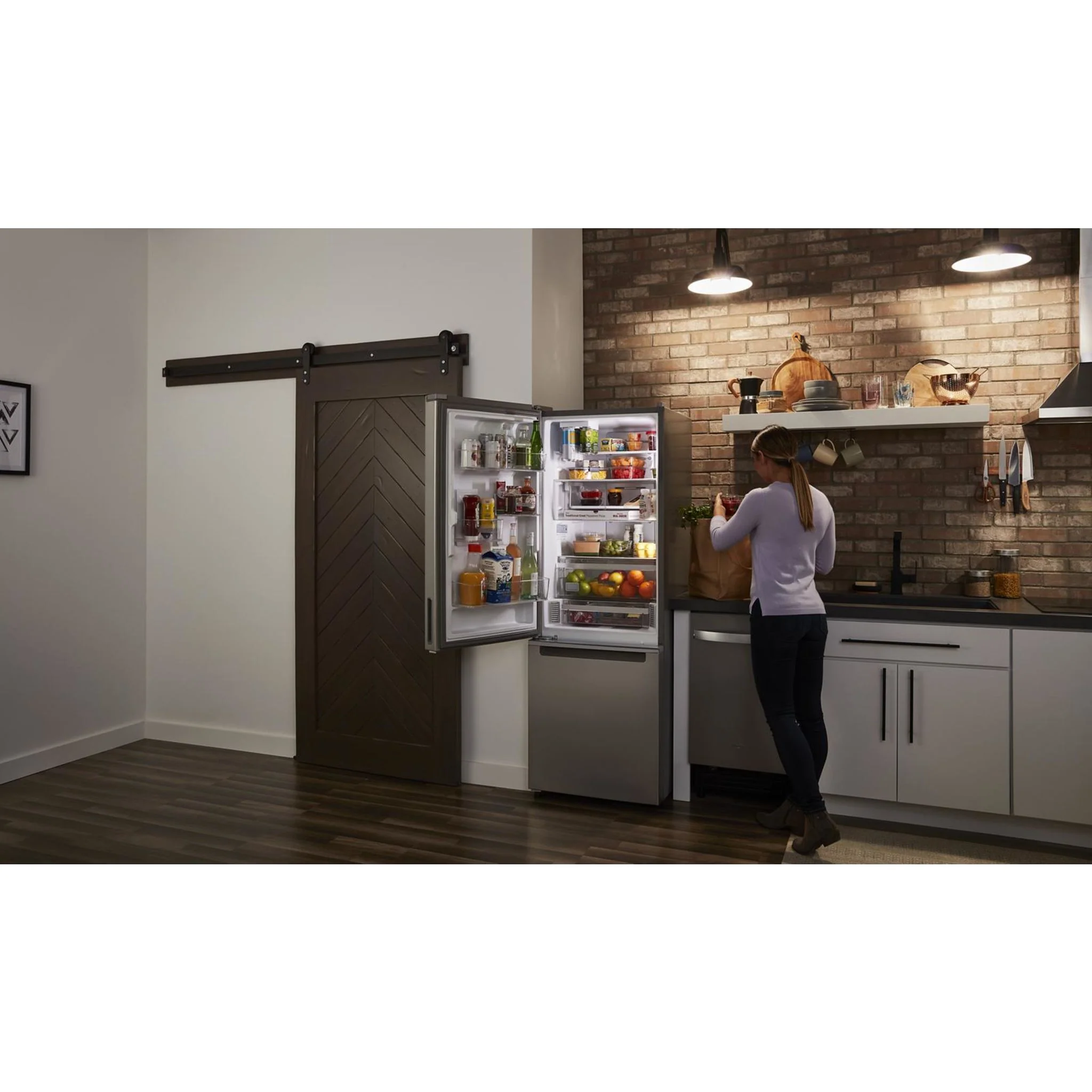 Whirlpool 24-inch Wide Bottom-Freezer Refrigerator - 12.9 cu. ft. -Fingerprint Resistant Stainless (WRB543CMJZ) - Image 32