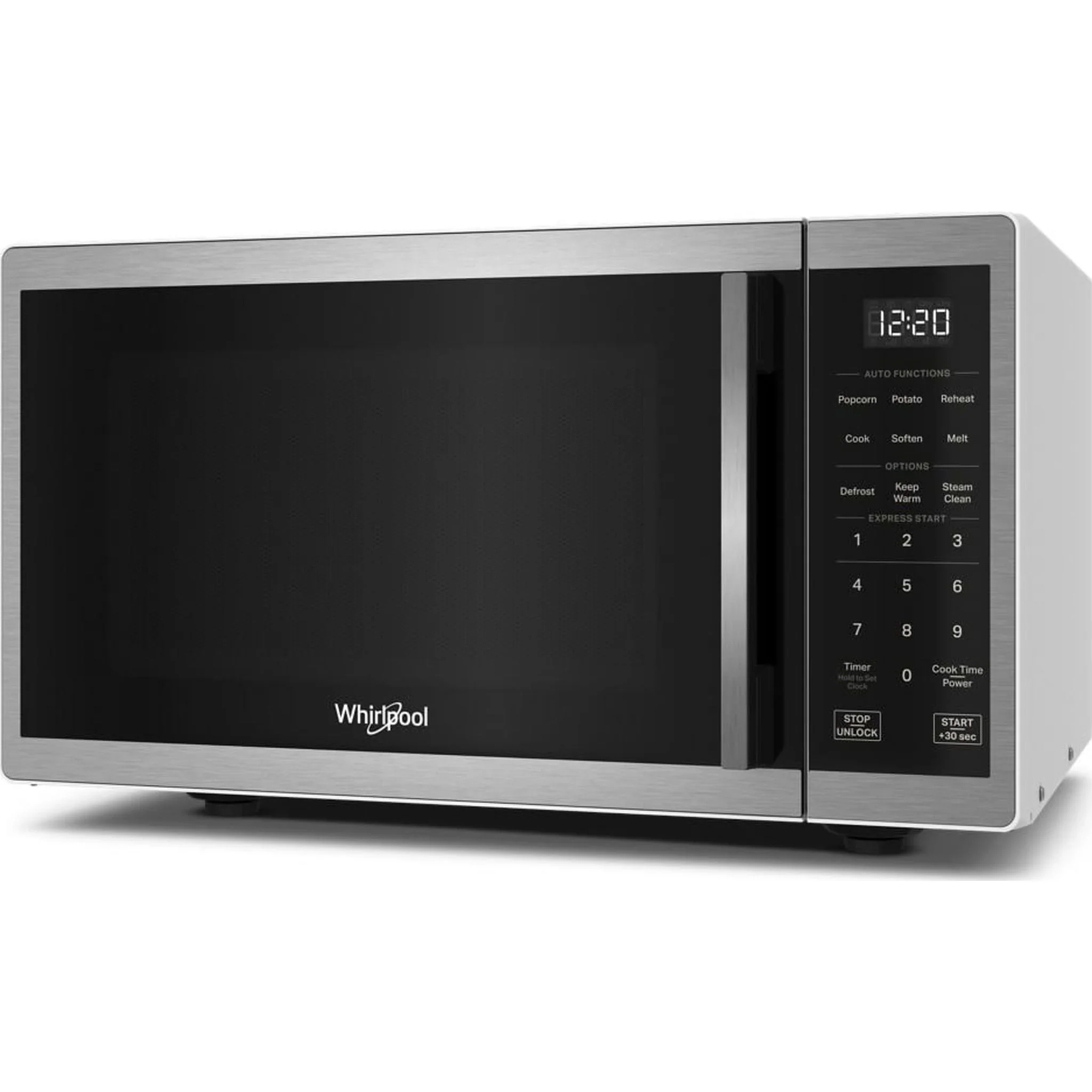 Whirlpool 0.9 cu. ft. Stainless Steel Countertop Microwave With Steam Clean - 900 watt -Stainless Steel (WMCS3019RS) - Image 12