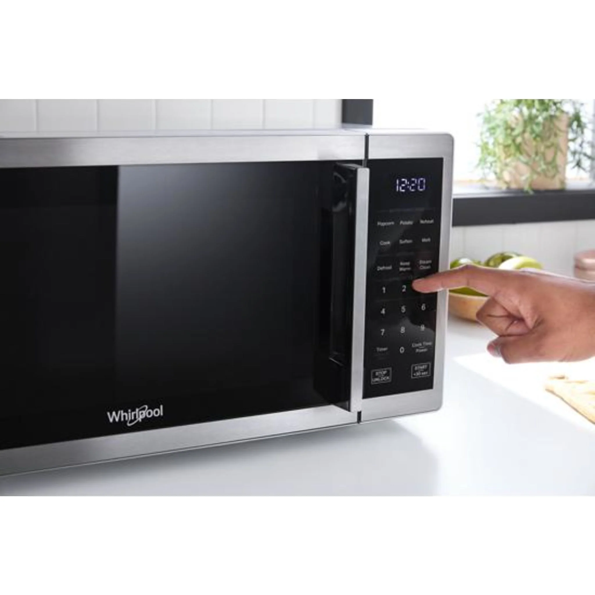 Whirlpool 0.9 cu. ft. Stainless Steel Countertop Microwave With Steam Clean - 900 watt -Stainless Steel (WMCS3019RS) - Image 23